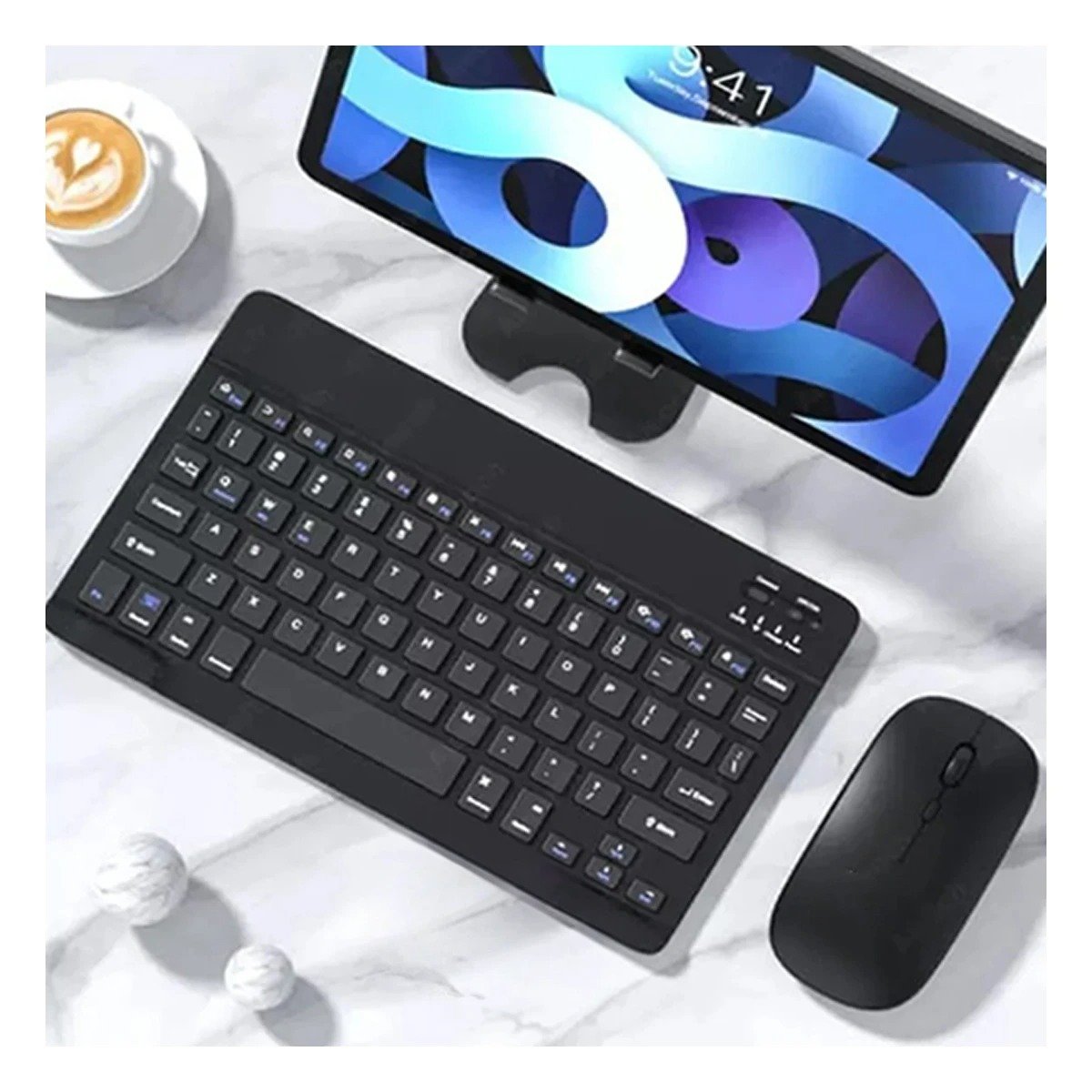 PACK4 DISPOSITIVO MOUSE Y TECLADO INALAMBRICO NEGRO USO CONSTANTE PARA LECTURA Y+PAPEL REGALO - 5