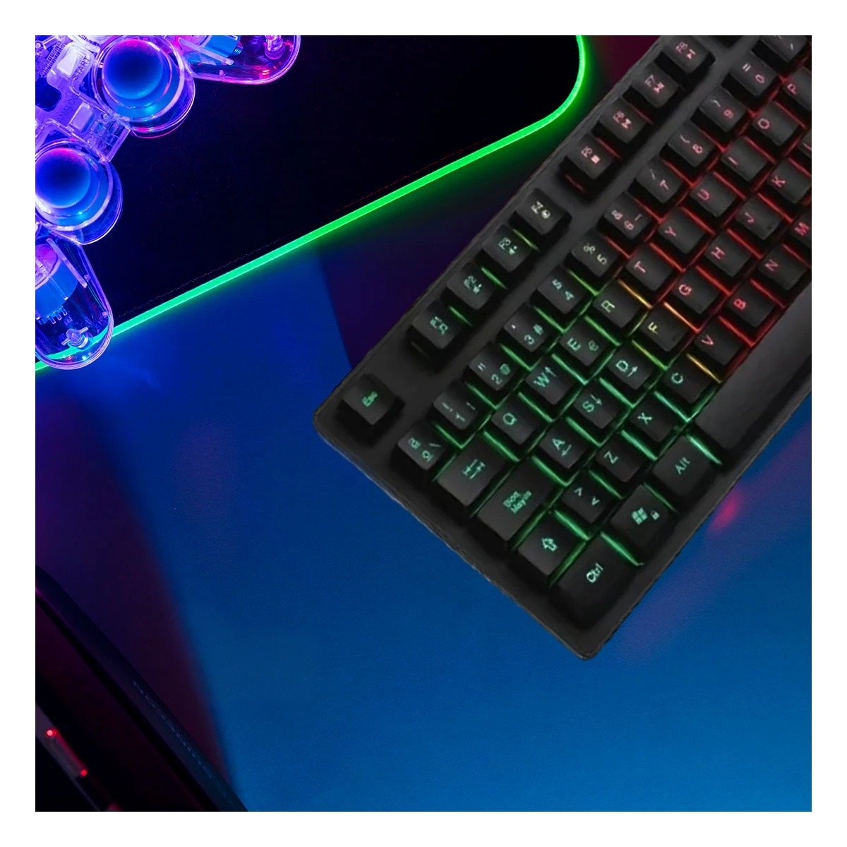 PACK2 JUEGO UNIVERSAL TECLADO Y MOUSE GAMING LIGERO VERSATIL RAPIDO Y SEGURO Y+PAPEL REGALO - 2