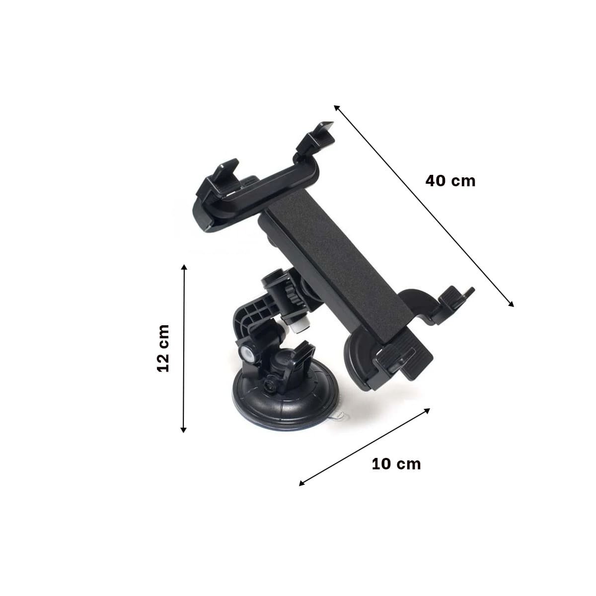 PACK12 RACK PORTATIL PARA TABLET GIRATORIO 360 NEGRO MODERNA ESTABLE Y+REGALO STICKER - 4