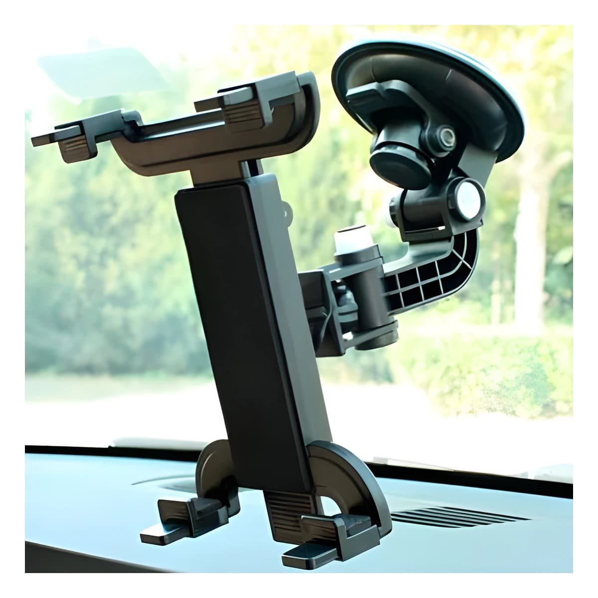 PACK12 RACK PORTATIL PARA TABLET GIRATORIO 360 NEGRO MODERNA ESTABLE Y+REGALO STICKER - 5