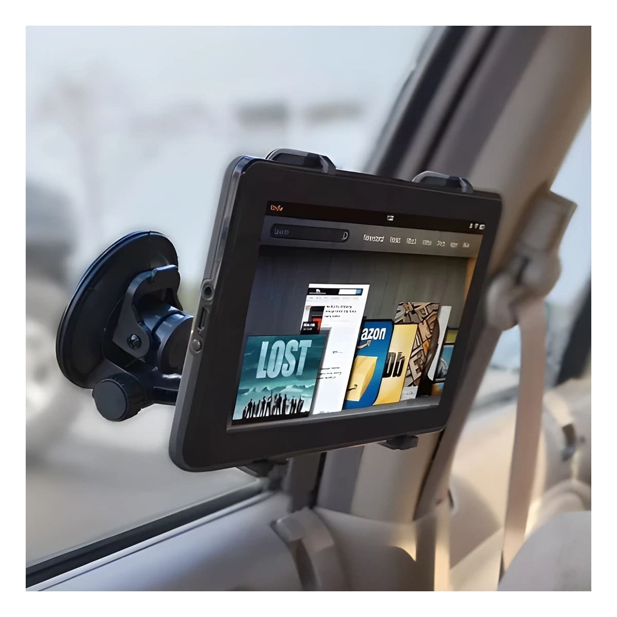 PACK6 MONTURA PORTATIL PARA TABLET GIRATORIO 360 NEGRO MODERNA ESTABLE Y SEGURA - 3