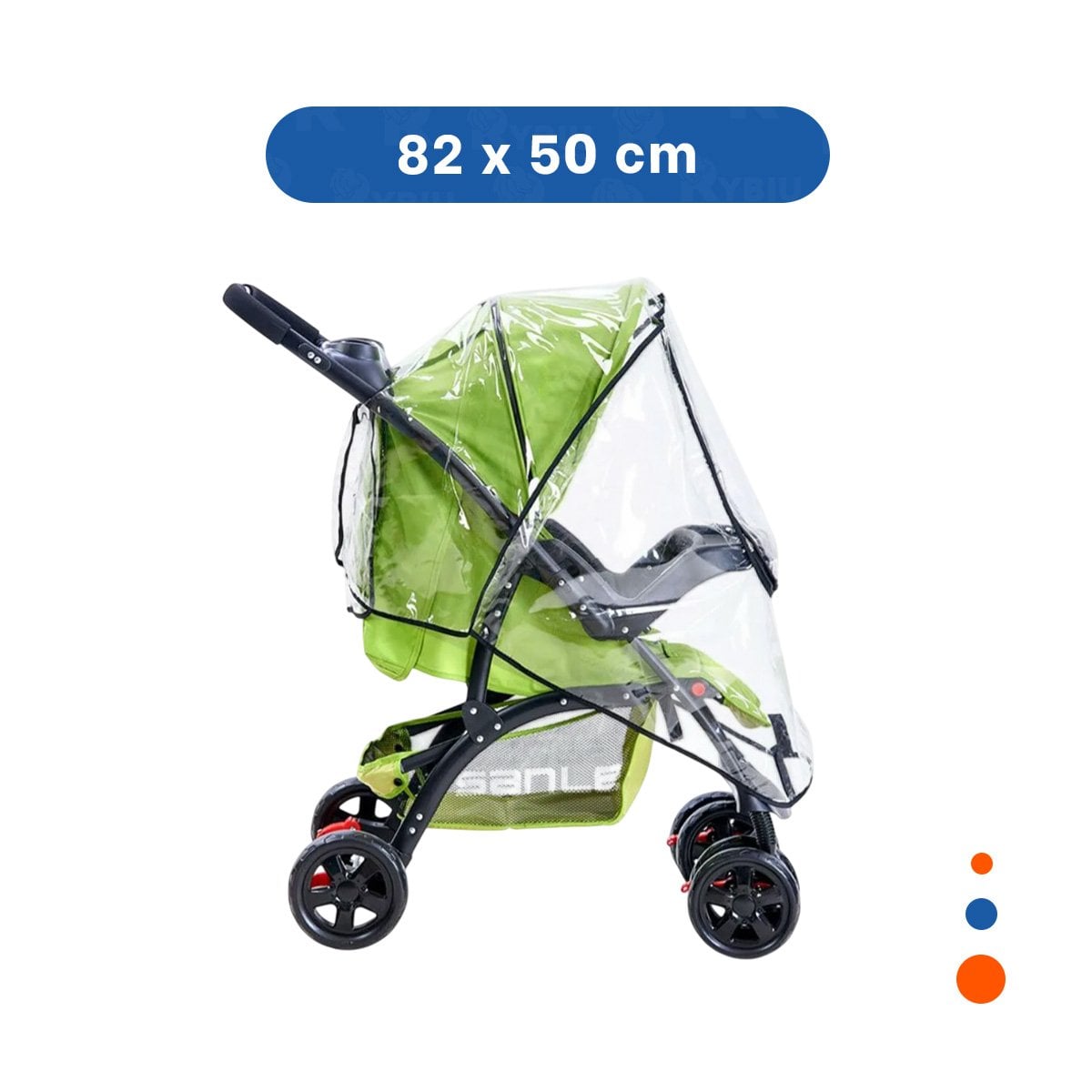 PACK4 PROTECTOR CON AJUSTE PEGA PEGA DE 82X50CM EN COLOR TRANSPARENTE PARA COCHE Y+PAPEL REGALO - 4