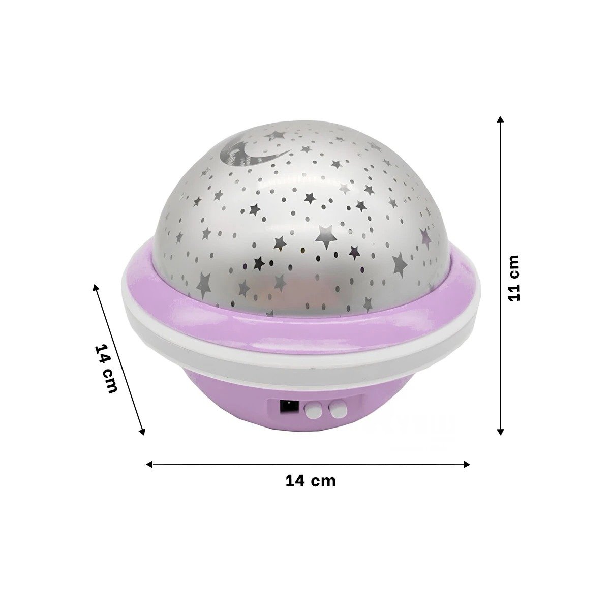 PACK6 PROYECTOR DE AMBIENTE GIRATORIO DE GALAXIA LILA LED - 4