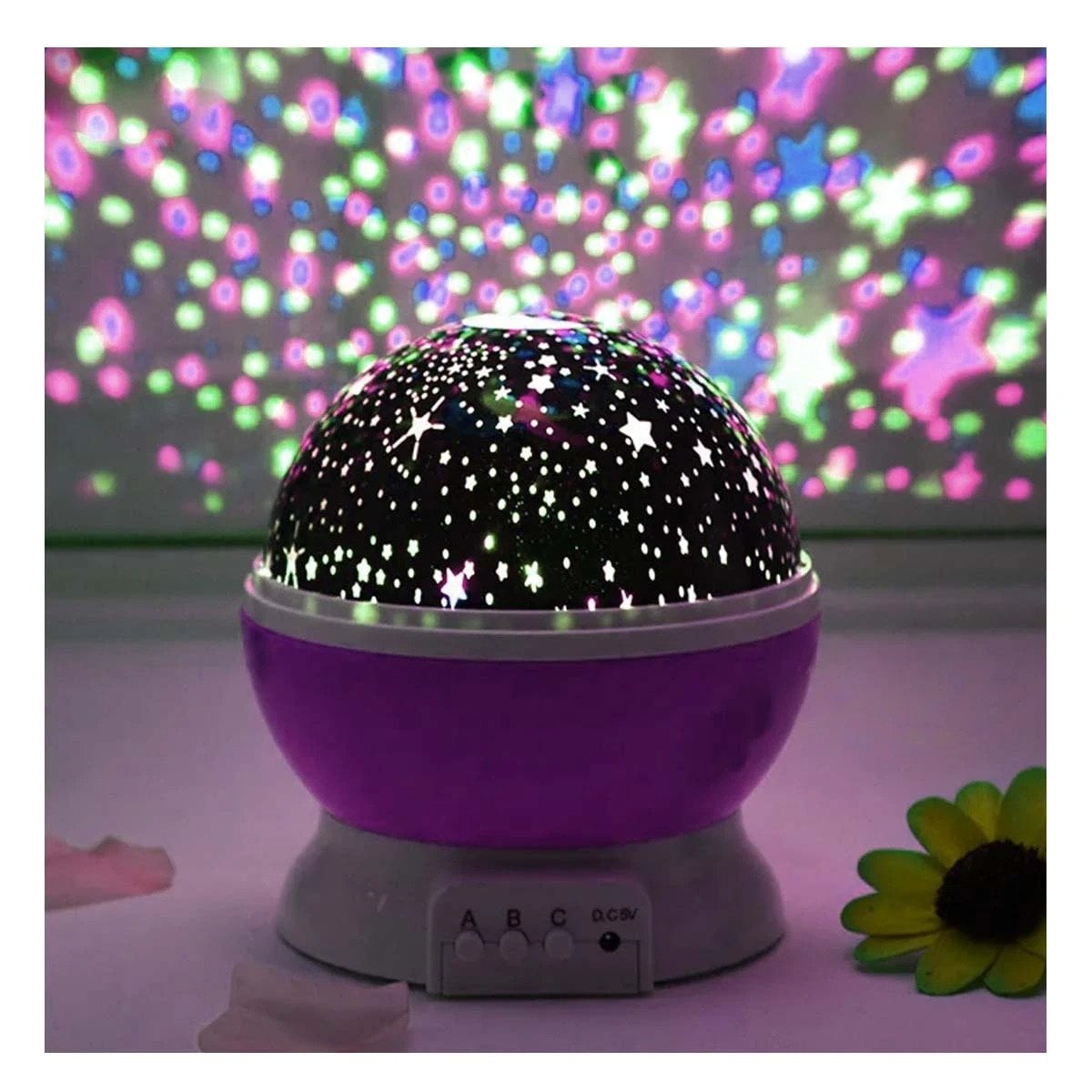 DISPOSITIVO GIRATORIO DE GALAXIA MORADO LIGERO Y FUNCIONAL PARA SALA Y+POST IT - 2