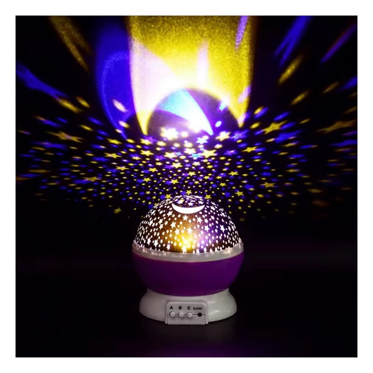 DISPOSITIVO GIRATORIO DE GALAXIA MORADO LIGERO Y FUNCIONAL PARA SALA Y+POST IT - 3