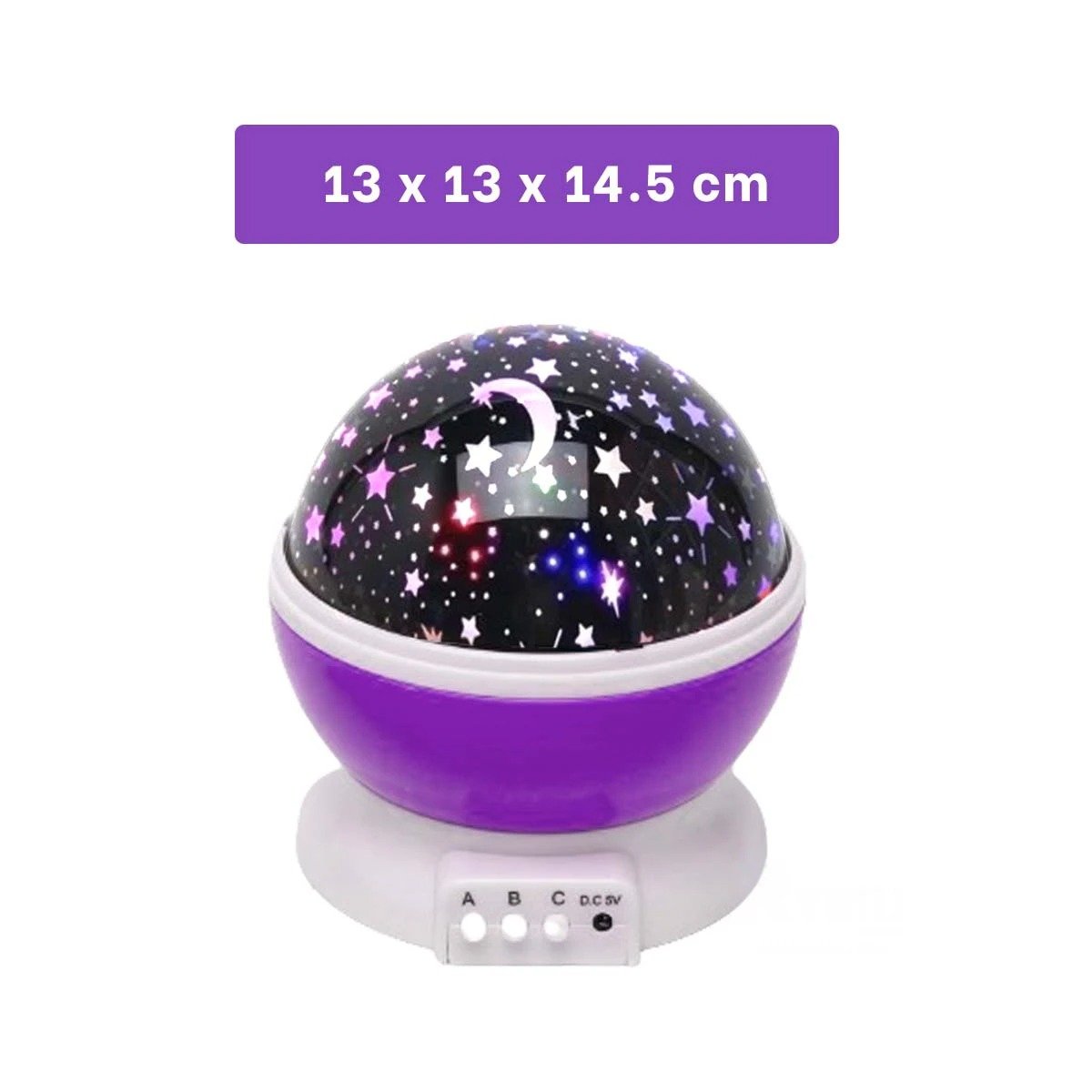 DISPOSITIVO GIRATORIO DE GALAXIA MORADO LIGERO Y FUNCIONAL PARA SALA Y+POST IT - 4