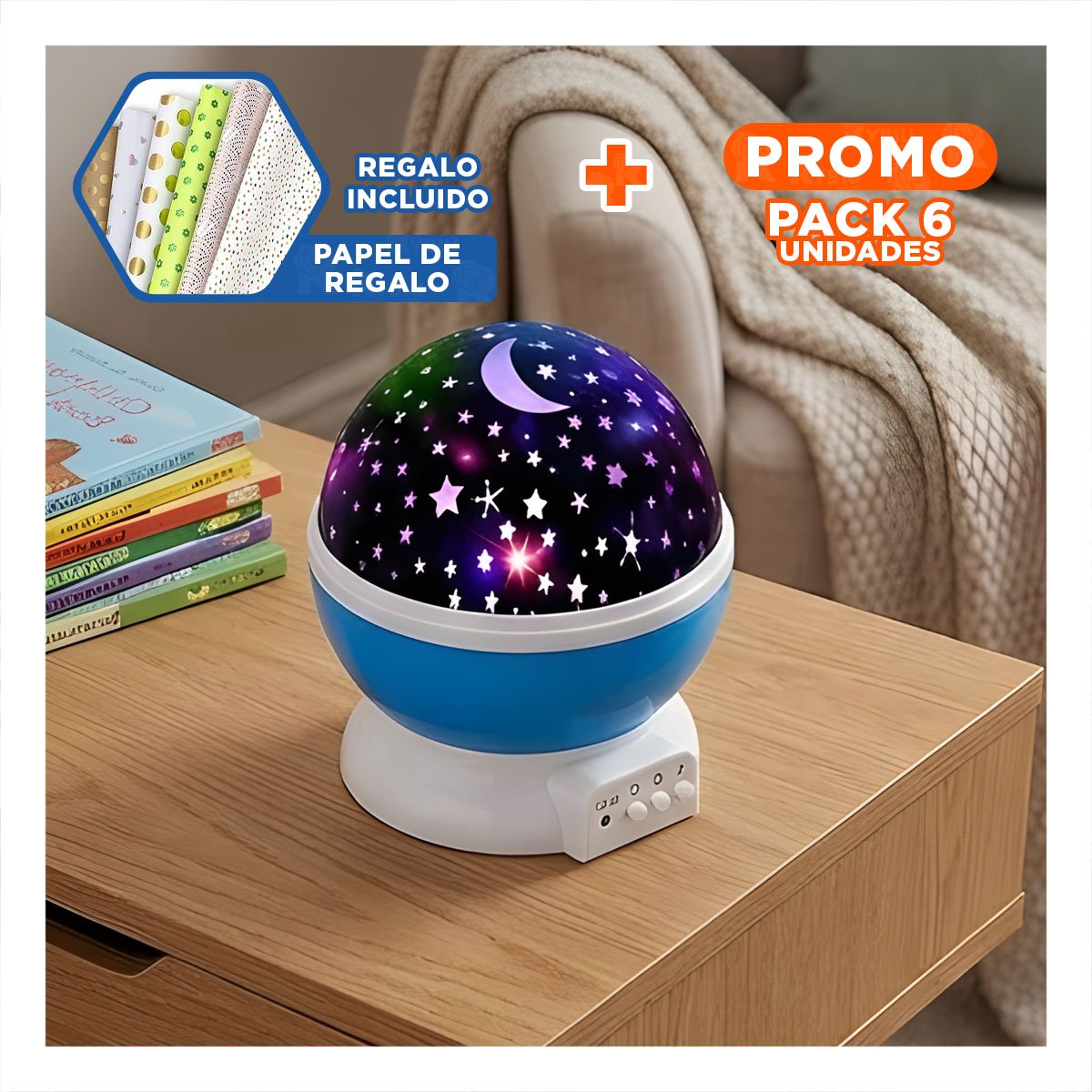 PACK6 EQUIPO DE GALAXIA CELESTE FUNCIONAL Y SEGURO SIEMPRE Y+PAPEL REGALO - 1