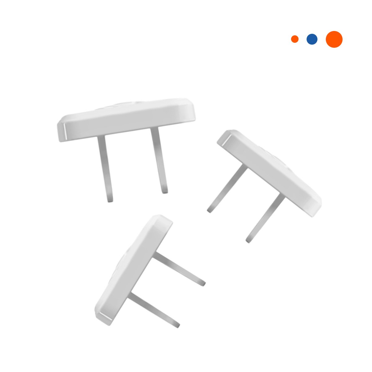 PACK4 PROTECTOR DE ENCHUFE RECTANGULAR DE 2,3X3,2CM FORMA DE OSITO BLANCO Y+PAPEL REGALO - 3