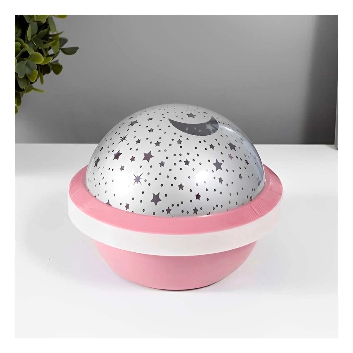 PACK4 PROYECTOR DECORATIVO GIRATORIO DE GALAXIA COLOR ROSADO PARA HOGAR - 3