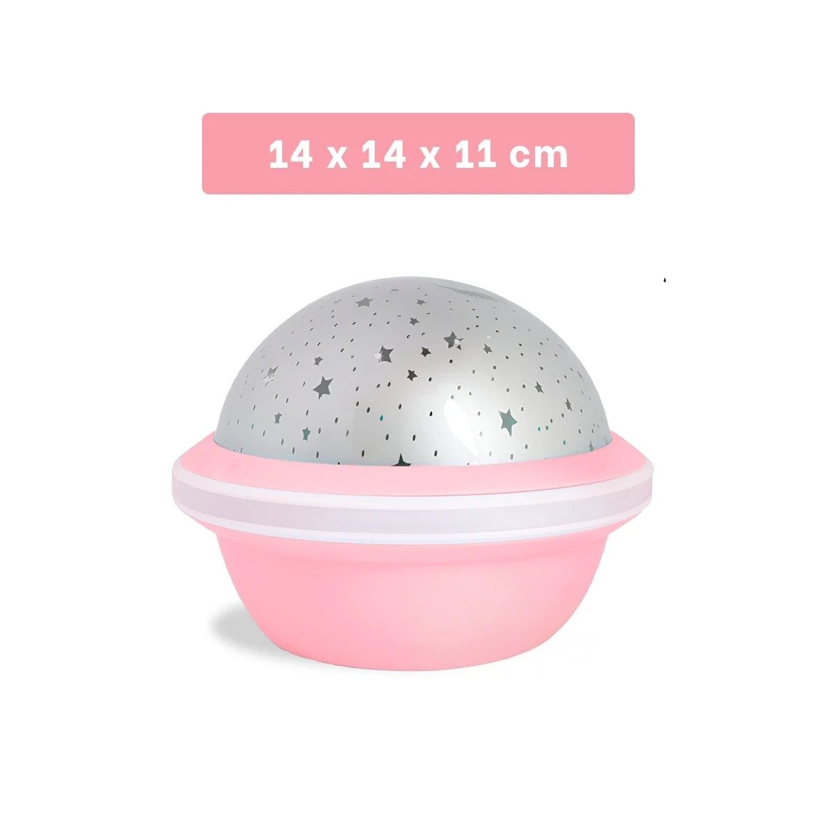 PACK4 PROYECTOR DECORATIVO GIRATORIO DE GALAXIA COLOR ROSADO PARA HOGAR - 4