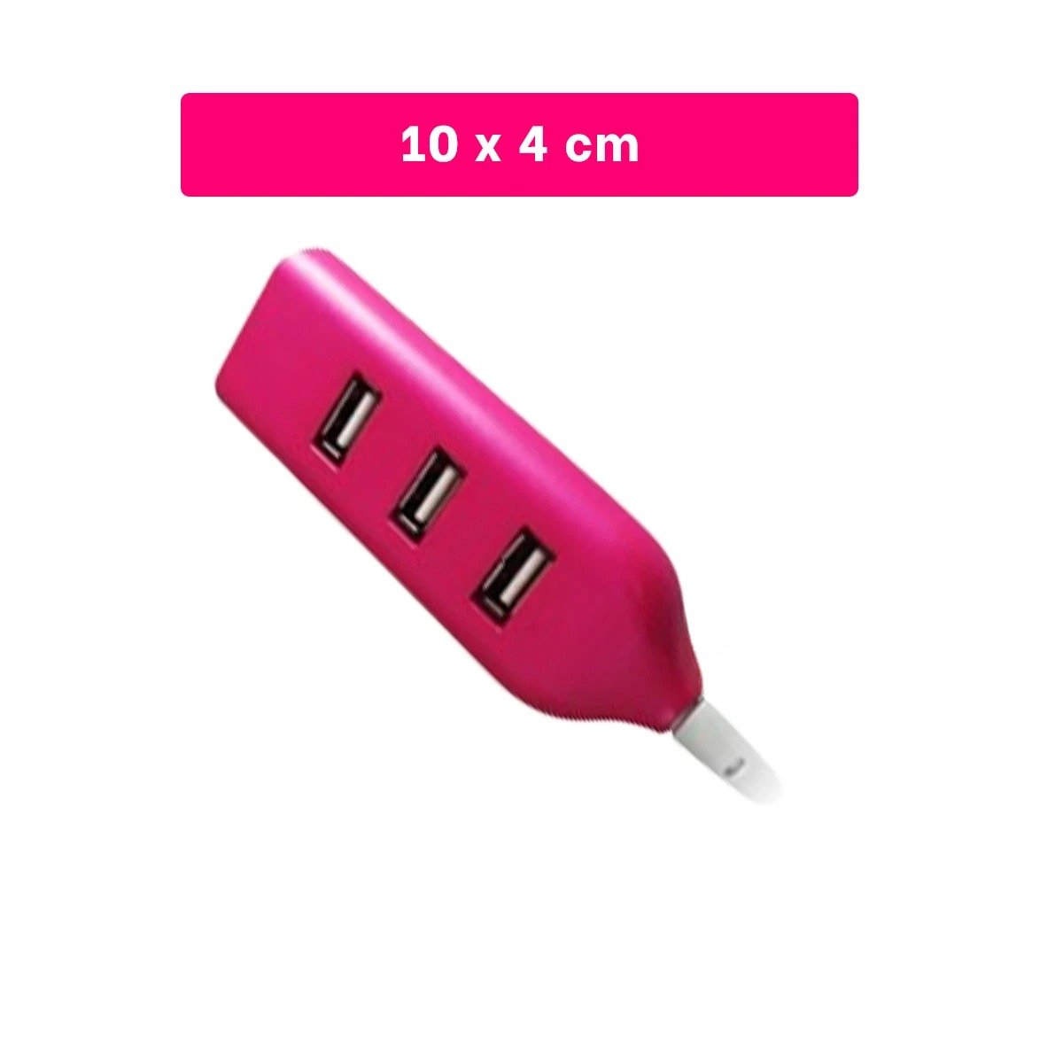 PACK6 ESTACION USB 4 PUERTOS ALTA VELOCIDAD FUSCIA COMPACTA Y VERSATIL Y+REGALO STICKER - 4