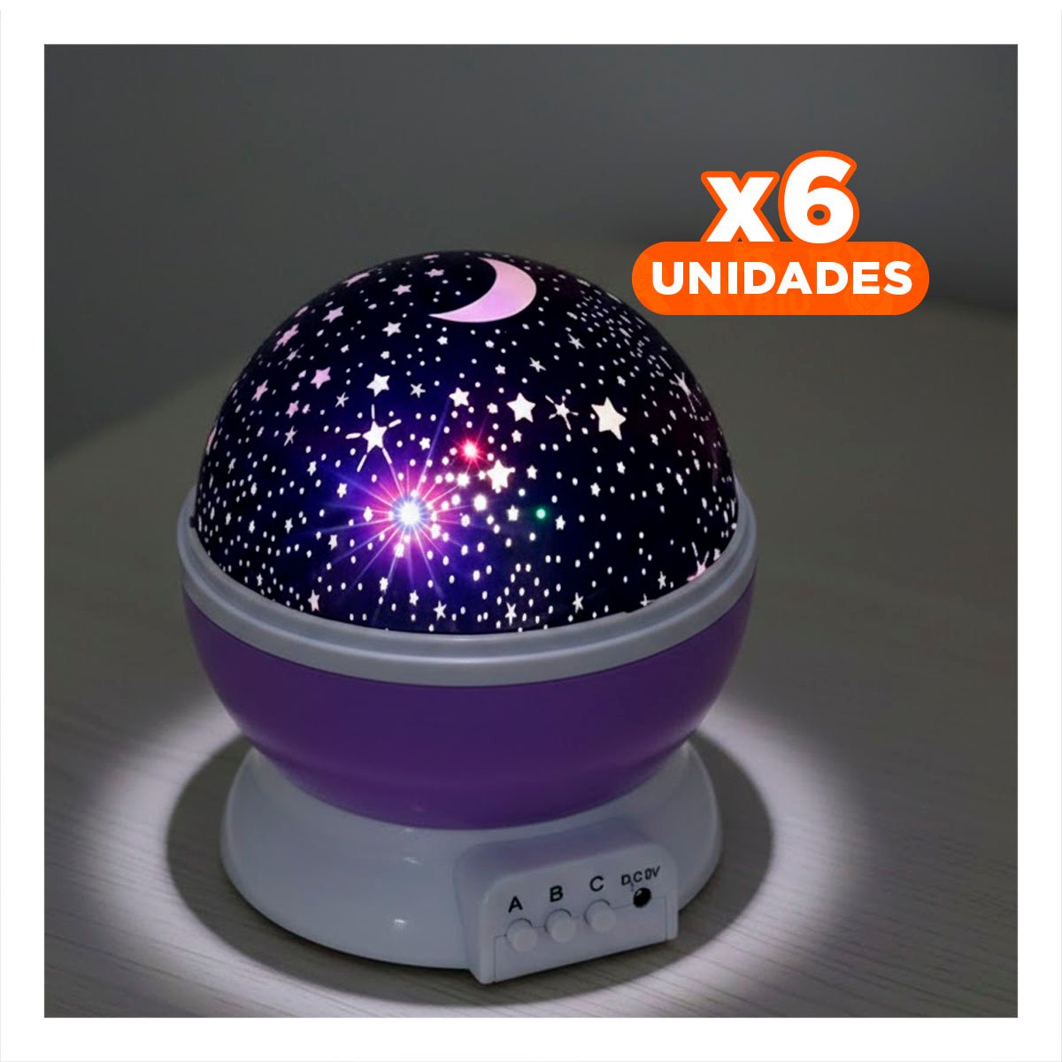 PACK6 EQUIPO DE GALAXIA MORADO LIGERO Y VERSATIL PARA DORMITORIO Y+REGALO STICKER - 1
