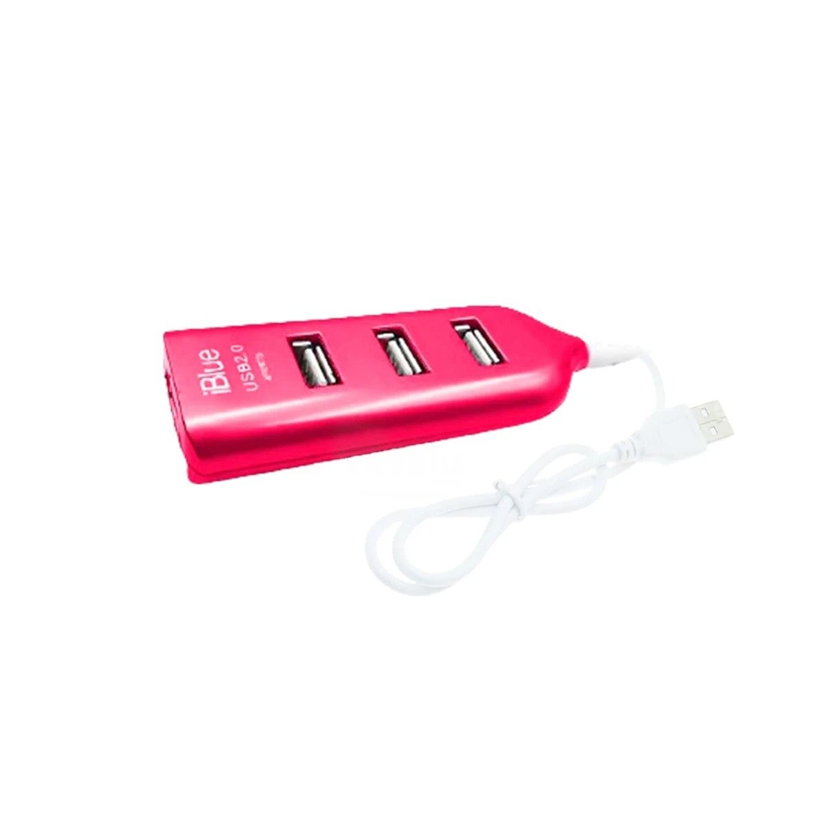 PACK4 CONECTOR USB ALTA VELOCIDAD 4 PUERTOS FUSCIA COMPACTO Y VERSATIL Y+PAPEL REGALO - 3