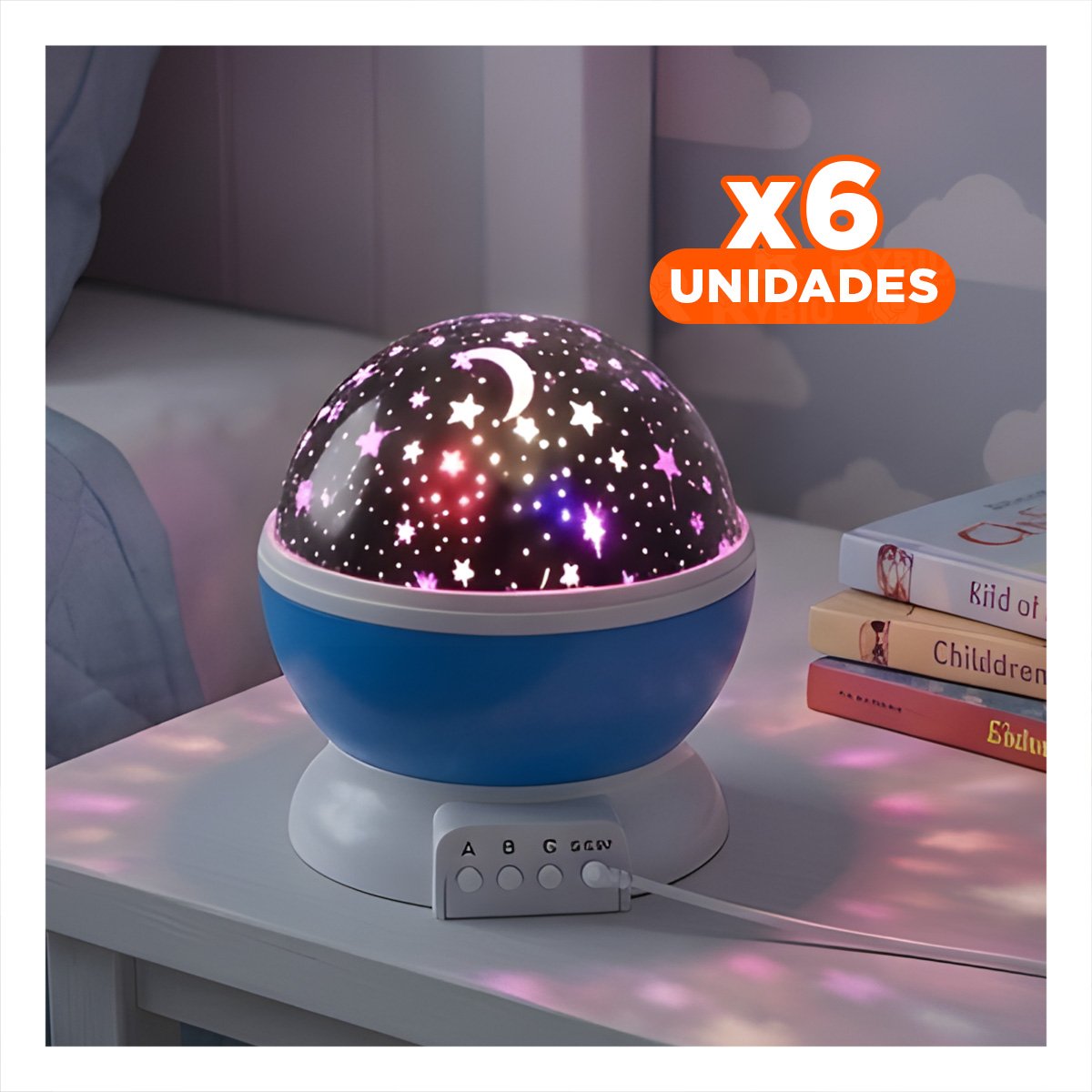 PACK6 EQUIPO DE GALAXIA CELESTE LIGERO Y VERSATIL PARA DORMITORIO Y+REGALO STICKER - 1
