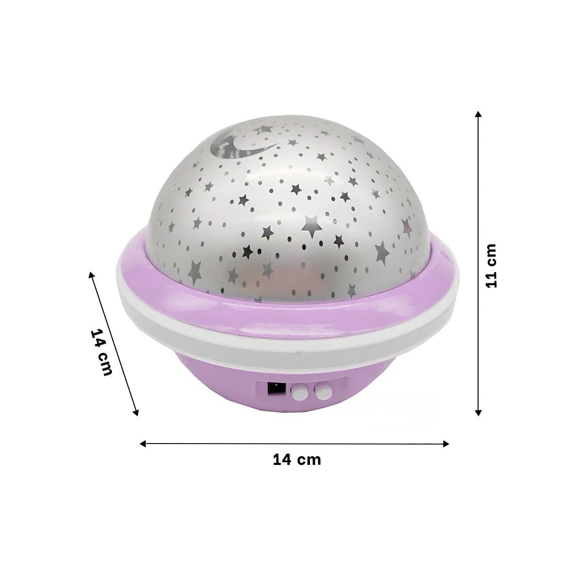 PACK2 FOCO PROYECTOR GIRATORIO DE GALAXIA LILA PARA DORMITORIO - 4
