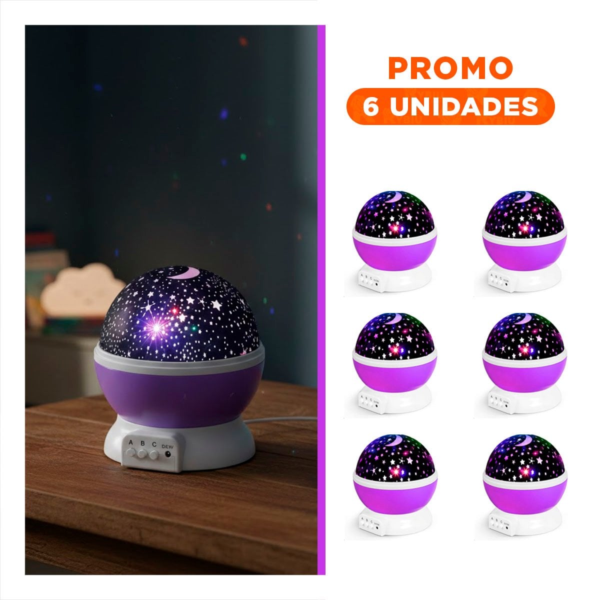 PACK6 EQUIPO DE GALAXIA MORADO LIGERO Y FACIL DE USAR TODO EL DIA - 1