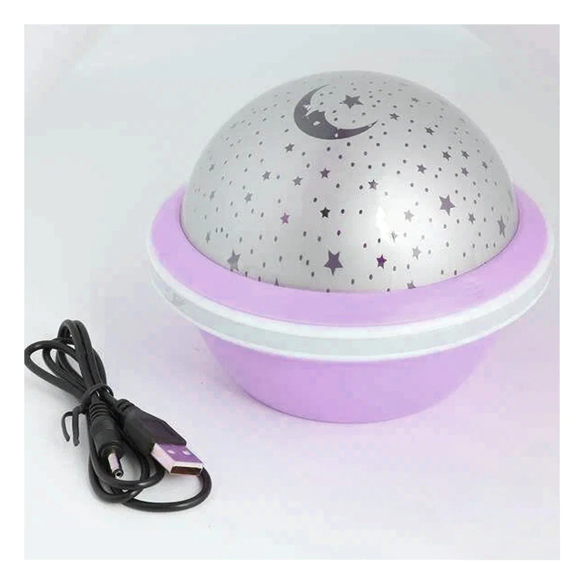 PACK4 PROYECTOR DECORATIVO GIRATORIO DE GALAXIA COLOR LILA PARA HOGAR - 3