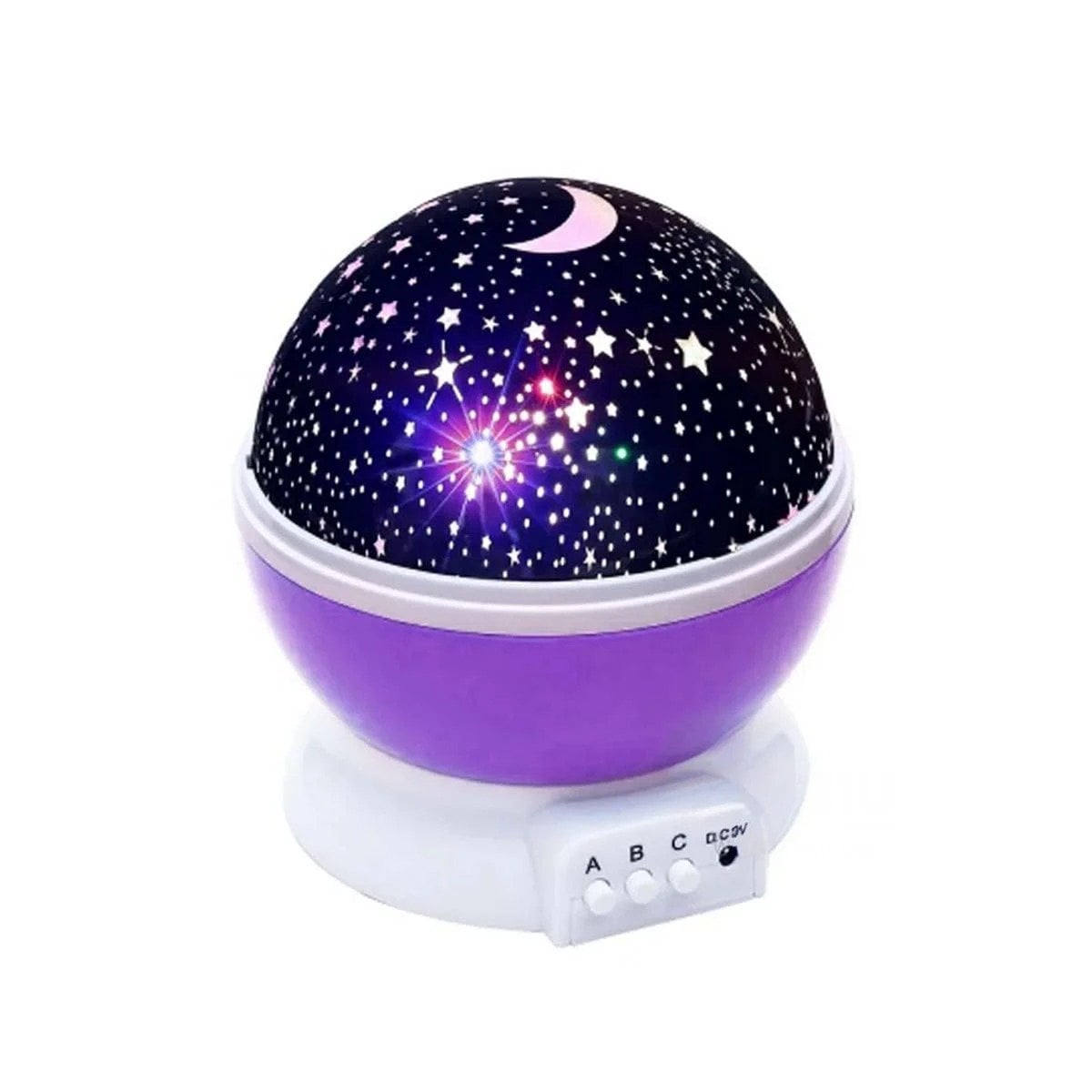 DISPOSITIVO GIRATORIO DE GALAXIA MORADO RAPIDO Y FUNCIONAL TODO EL DIA Y+PAPEL REGALO - 1