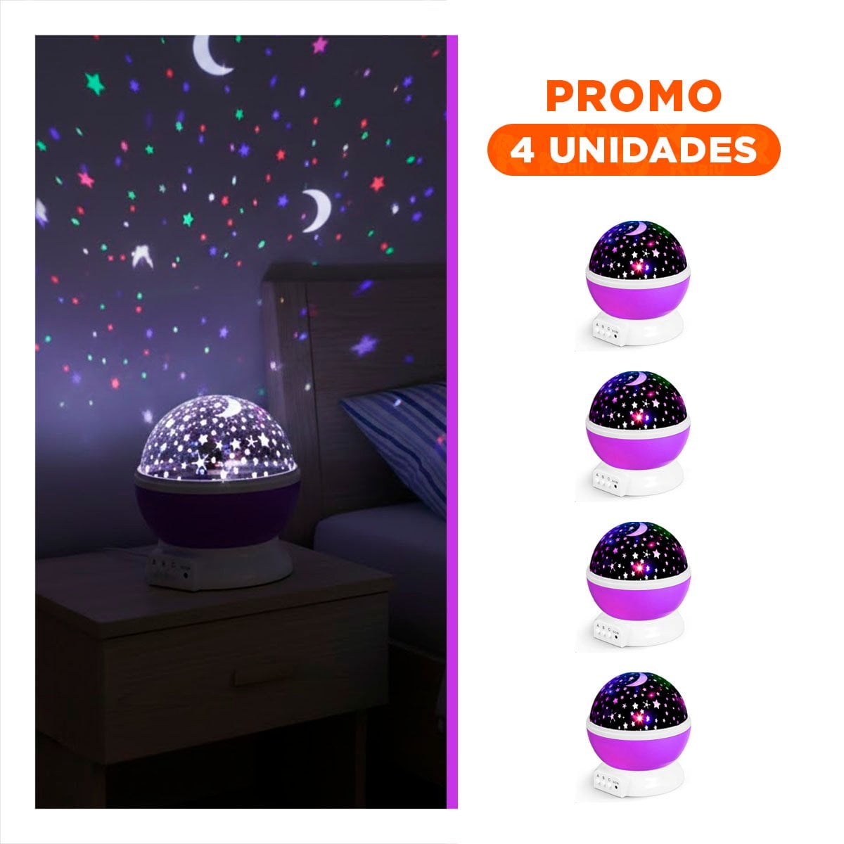 PACK4 DISPOSITIVO DE GALAXIA MORADO LIGERO Y FUNCIONAL SIEMPRE Y+REGALO STICKER - 1