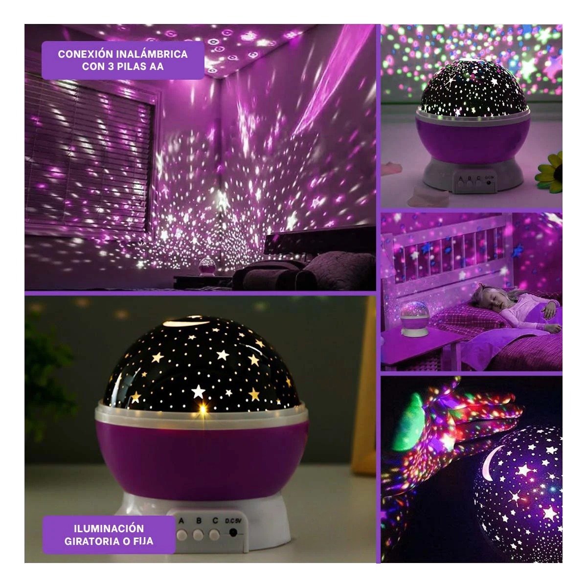 PACK4 DISPOSITIVO DE GALAXIA MORADO LIGERO Y FUNCIONAL SIEMPRE Y+REGALO STICKER - 2
