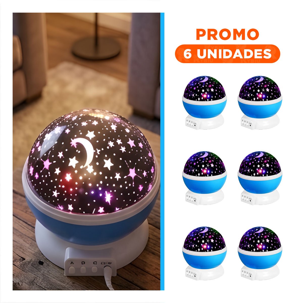 PACK6 EQUIPO DE GALAXIA CELESTE LIGERO Y FACIL DE USAR TODO EL DIA - 1