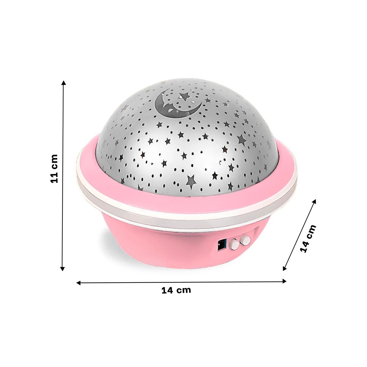 PACK4 FOCO LED GIRATORIO DE GALAXIA ROSADO PARA DORMITORIO Y+PAPEL REGALO - 4
