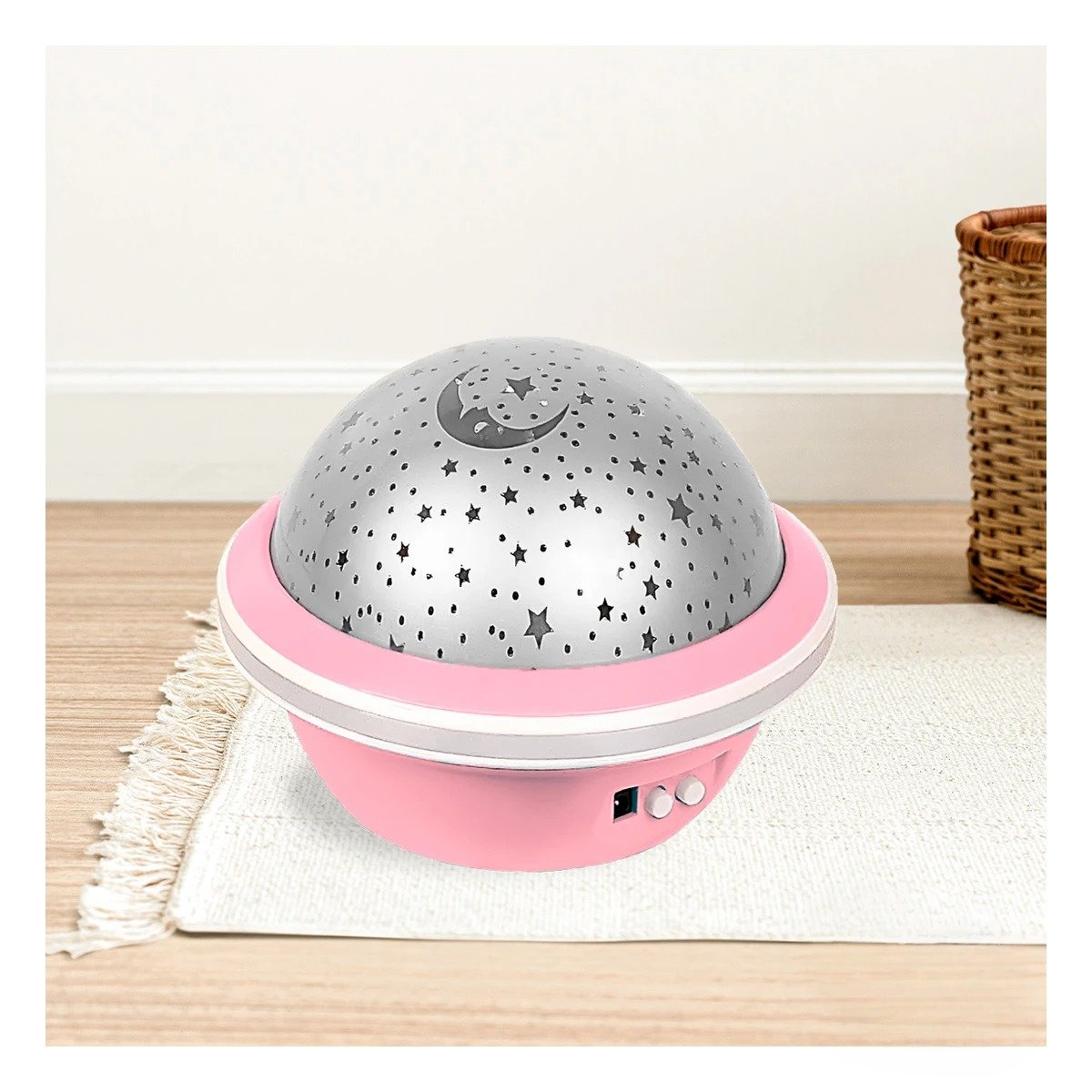 PACK4 FOCO LED GIRATORIO DE GALAXIA ROSADO PARA DORMITORIO Y+PAPEL REGALO - 5