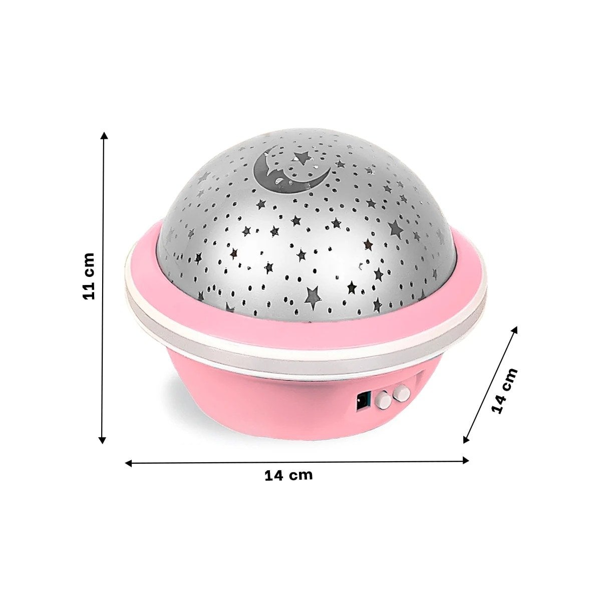 PACK6 PROYECTOR DE AMBIENTE GIRATORIO DE GALAXIA ROSADO LED - 4