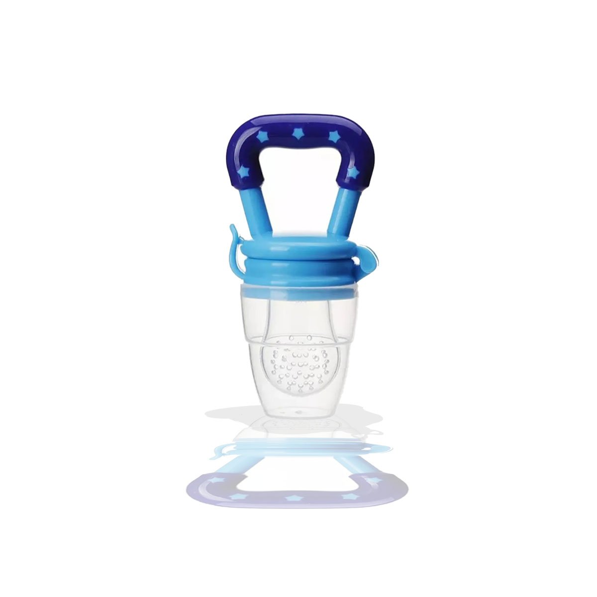 ALIMENTADOR DE USO DIARIO EN COLOR AZUL CON ESTRELLITAS EN SILICONA Y+LIGAS REGALO - 3