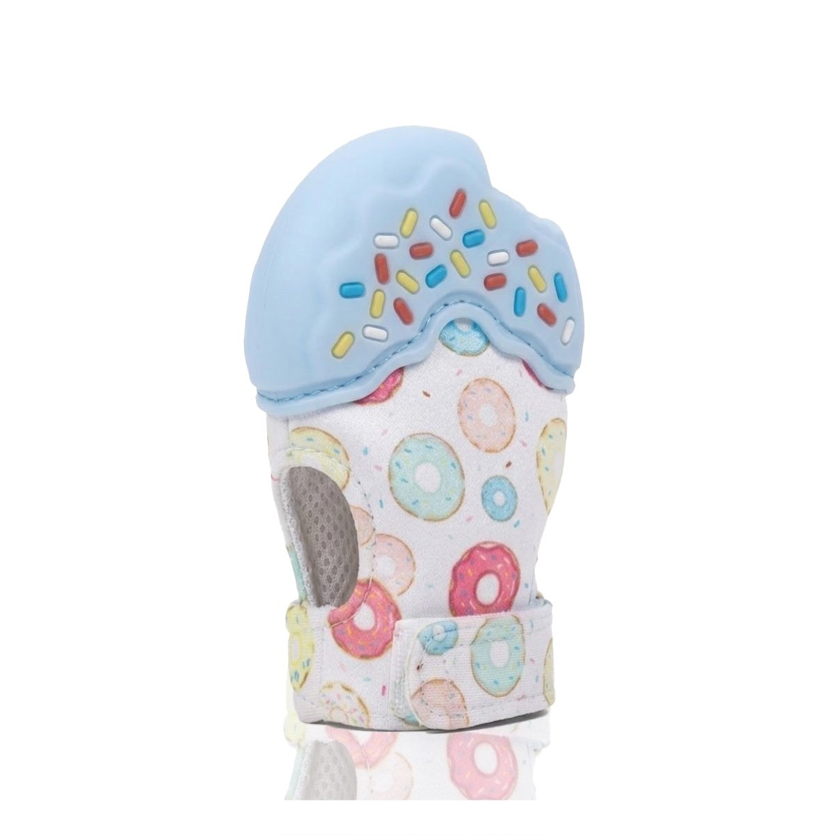MORDEDOR EN COLOR CELESTE EN FORMA DE DONA PARA DENTICION INFANTIL Y+LIGAS REGALO - 3