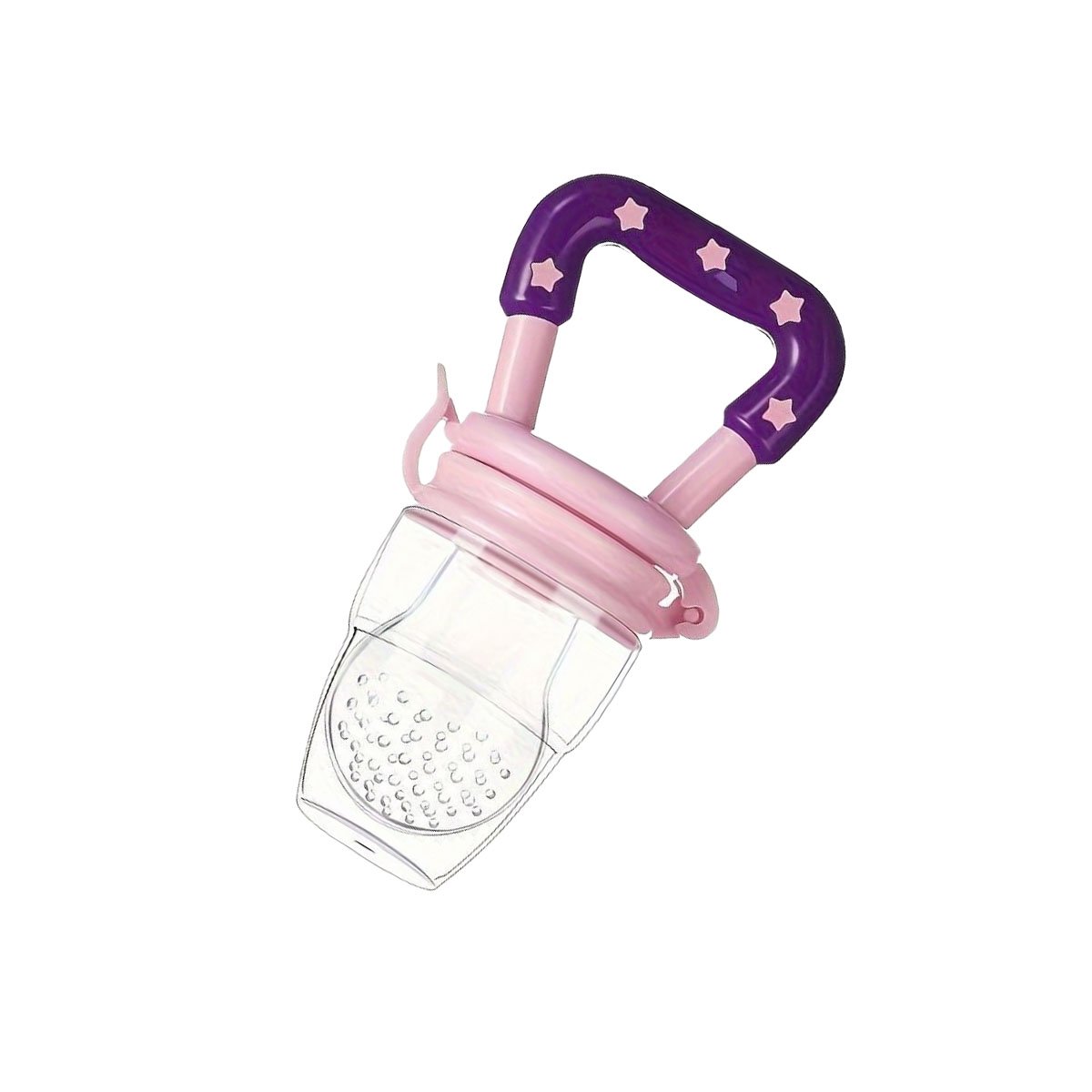 PACK2 BOQUILLA TIPO ALIMENTADOR INFANTIL EN COLOR MORADO CON ESTRELLITAS Y+REGALO STICKER - 2
