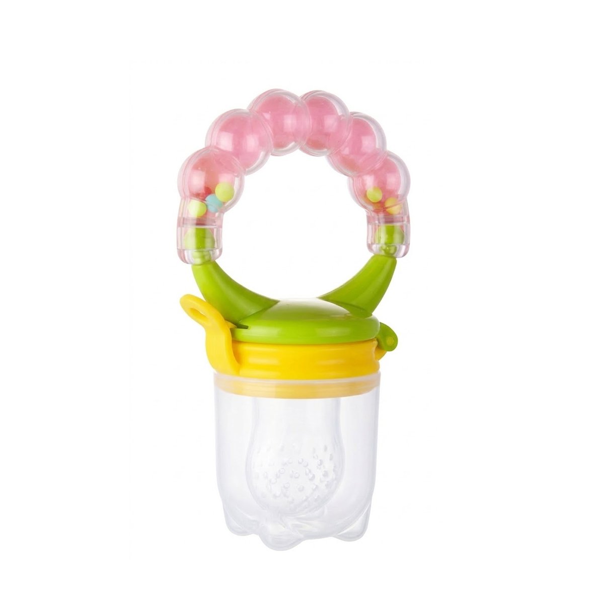 ALIMENTADOR EN COLOR ROSADO CON SILICONA SEGURA Y BOLITAS INTEGRADAS Y+REGALO STICKER - 3