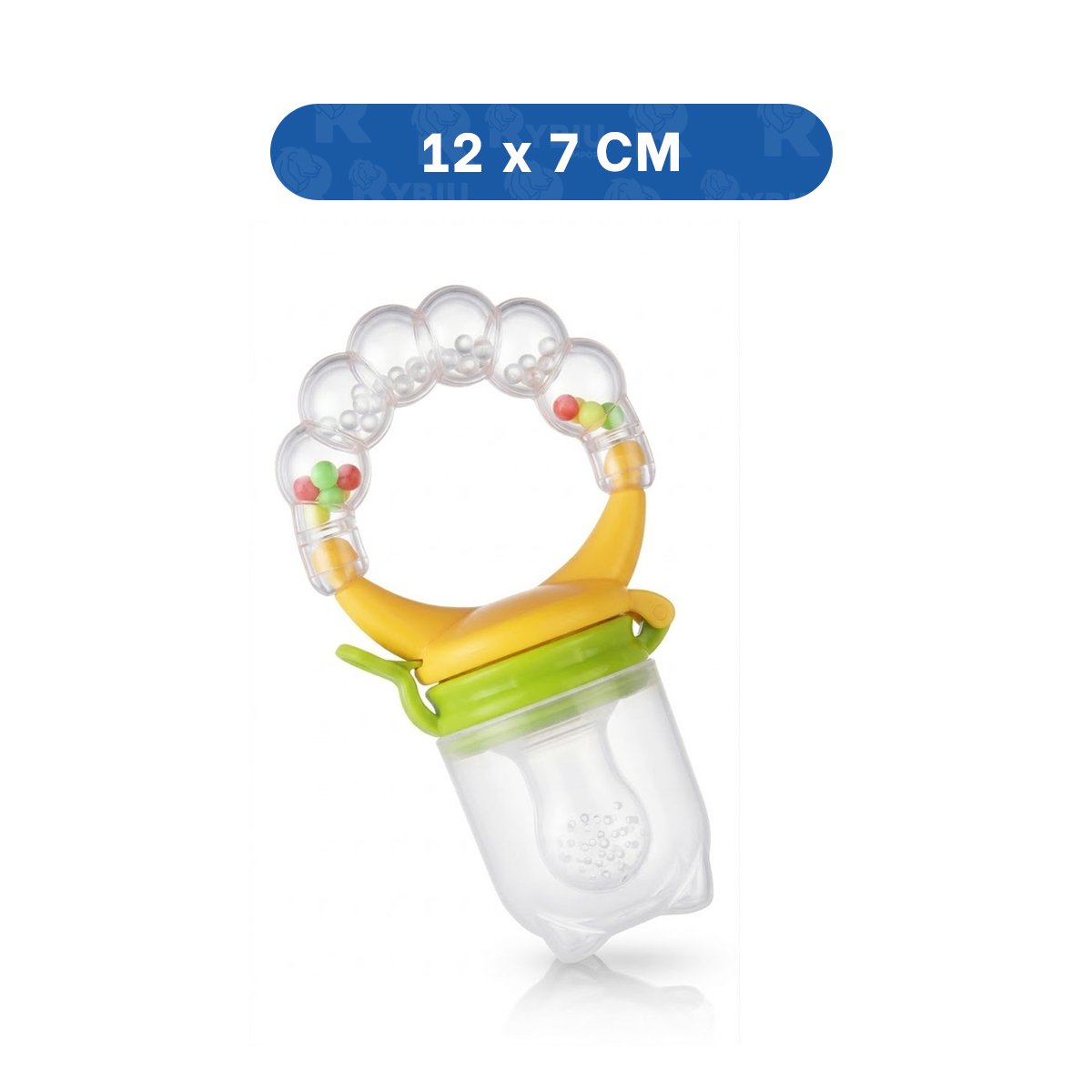 PACK2 CHUPON EN COLOR NARANJA CON BOLITAS DE SILICONA EN FORMATO ALIMENTADOR PRACTICO - 4