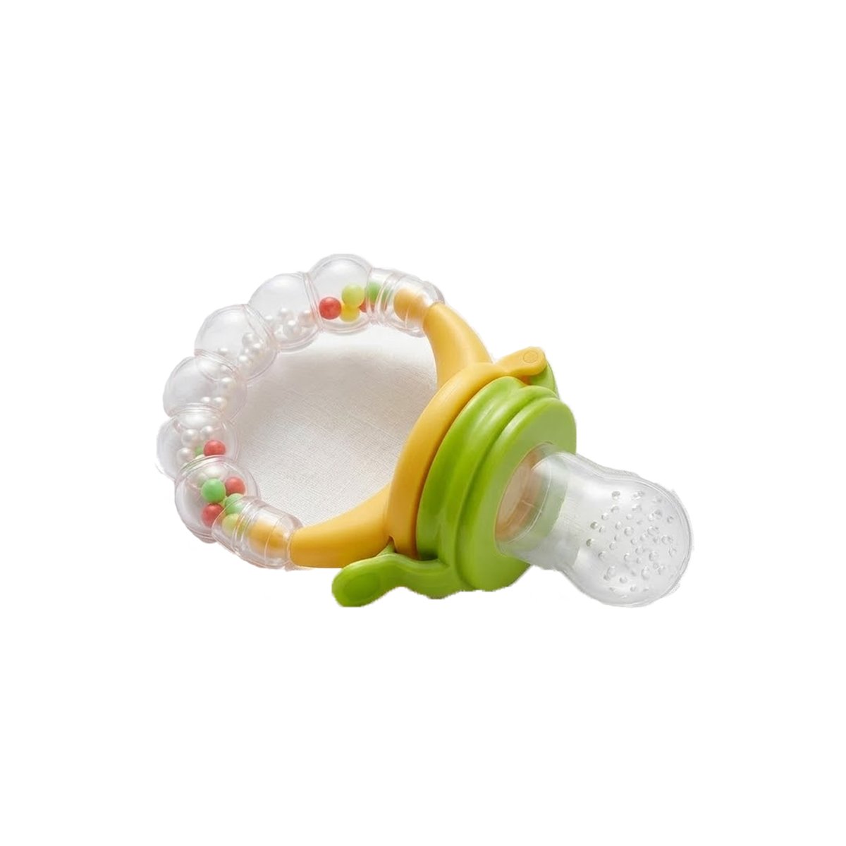 ALIMENTADOR DE USO DIARIO EN COLOR NARANJA CON BOLITAS EN SILICONA Y+LIGAS REGALO - 3