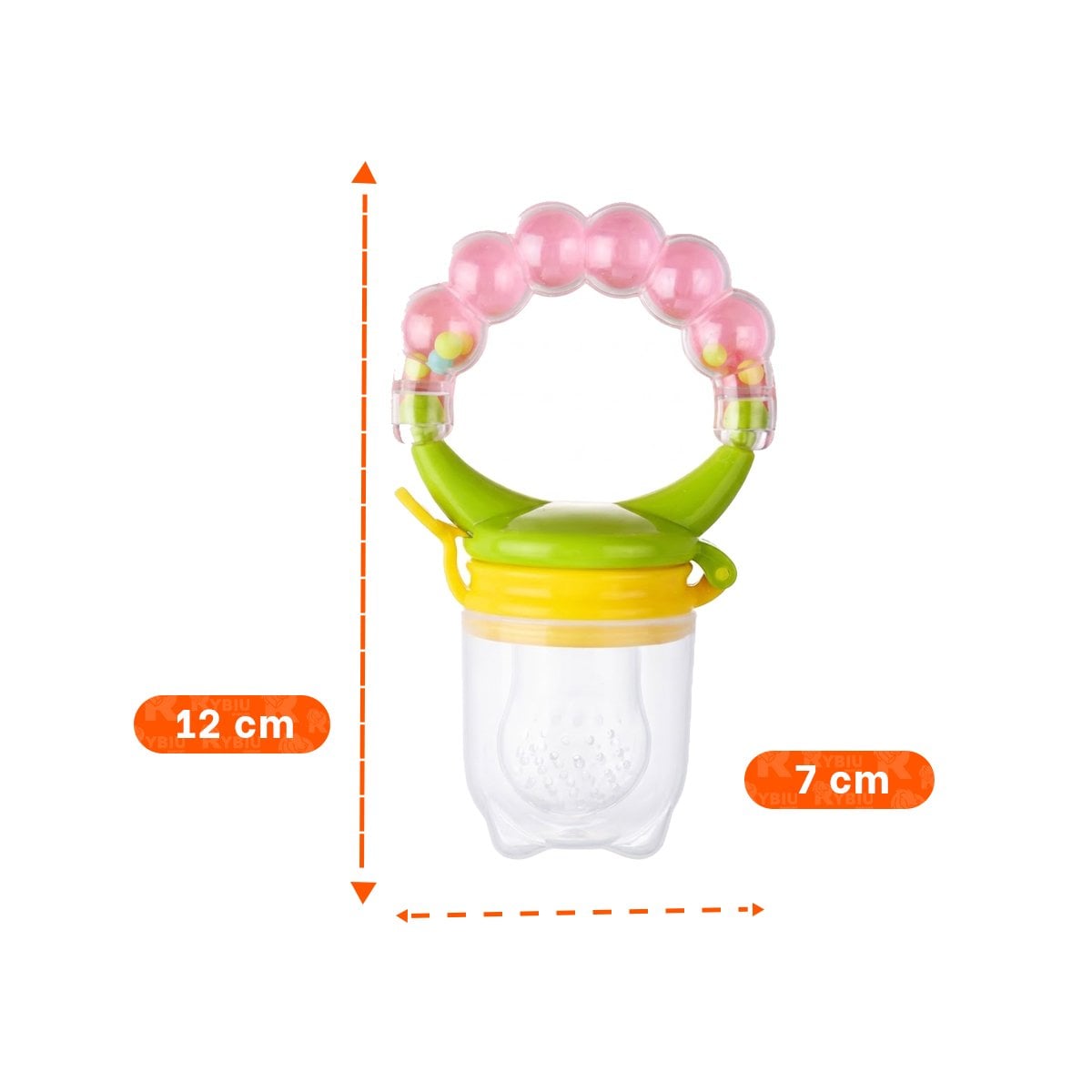 PACK6 BOQUILLA ALIMENTADORA EN COLOR ROSADO CON BOLITAS DE SILICONA Y+PAPEL REGALO - 4