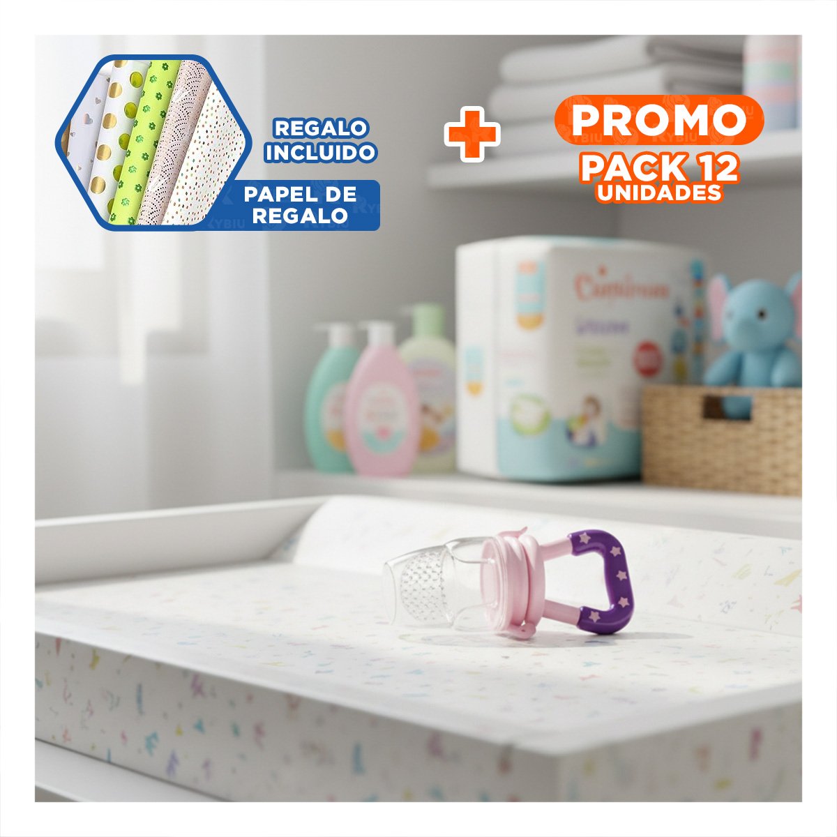 PACK12 BOQUILLA DE SILICONA EN COLOR MORADO CON DETALLES DE ESTRELLITAS SUAVES Y+PAPEL REGALO - 1