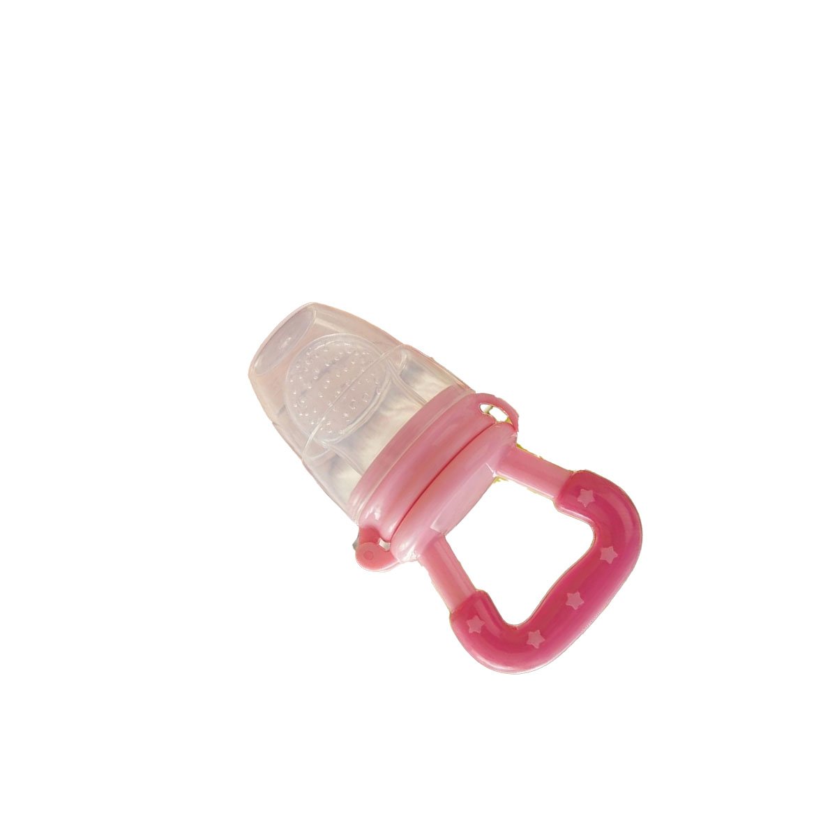 PACK4 CHUPON COLOR ROSADO TIPO ALIMENTADOR CON SILICONA FLEXIBLE Y ESTRELLITAS Y+PAPEL REGALO - 3