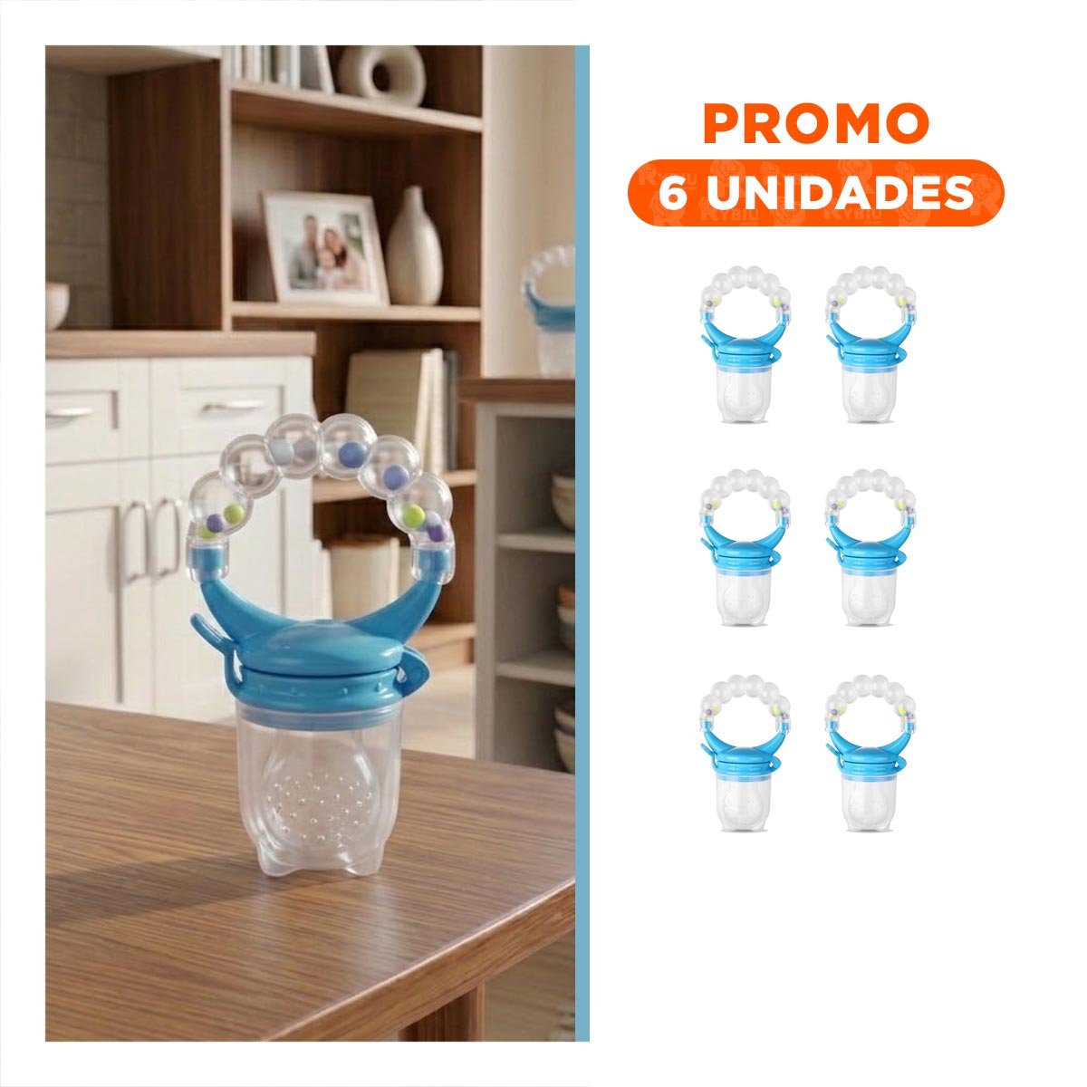 PACK6 SUCCIONADOR DE SILICONA EN COLOR BLANCO CON DETALLES DE BOLITAS SUAVES - 1