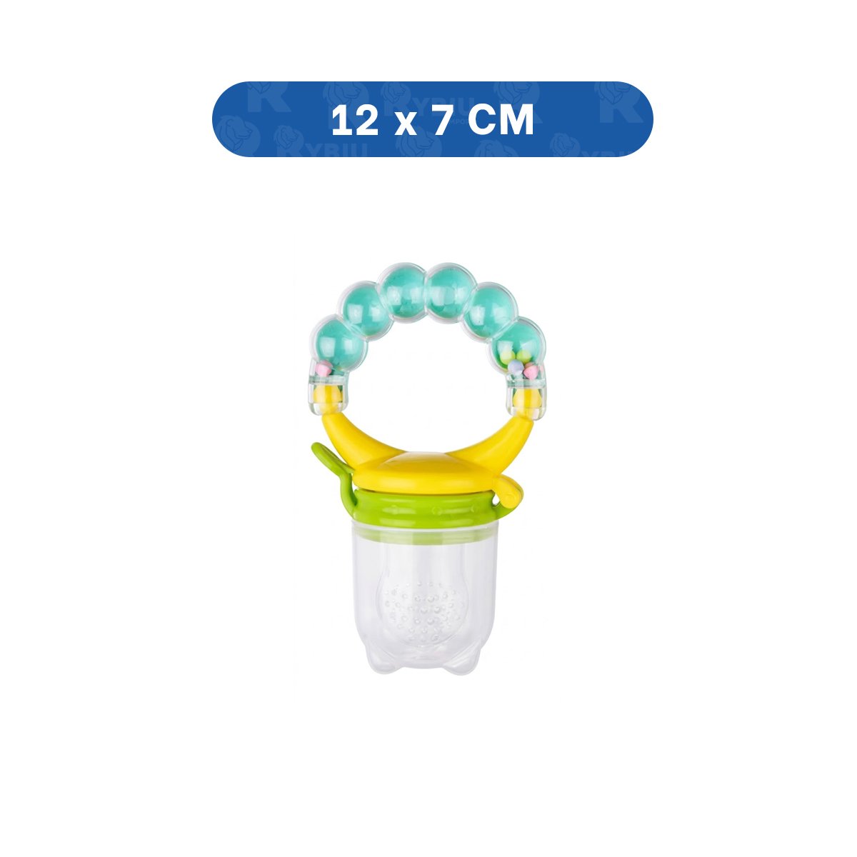 PACK6 SUCCIONADOR DE SILICONA EN COLOR VERDE AGUA CON DETALLES DE BOLITAS SUAVES - 4