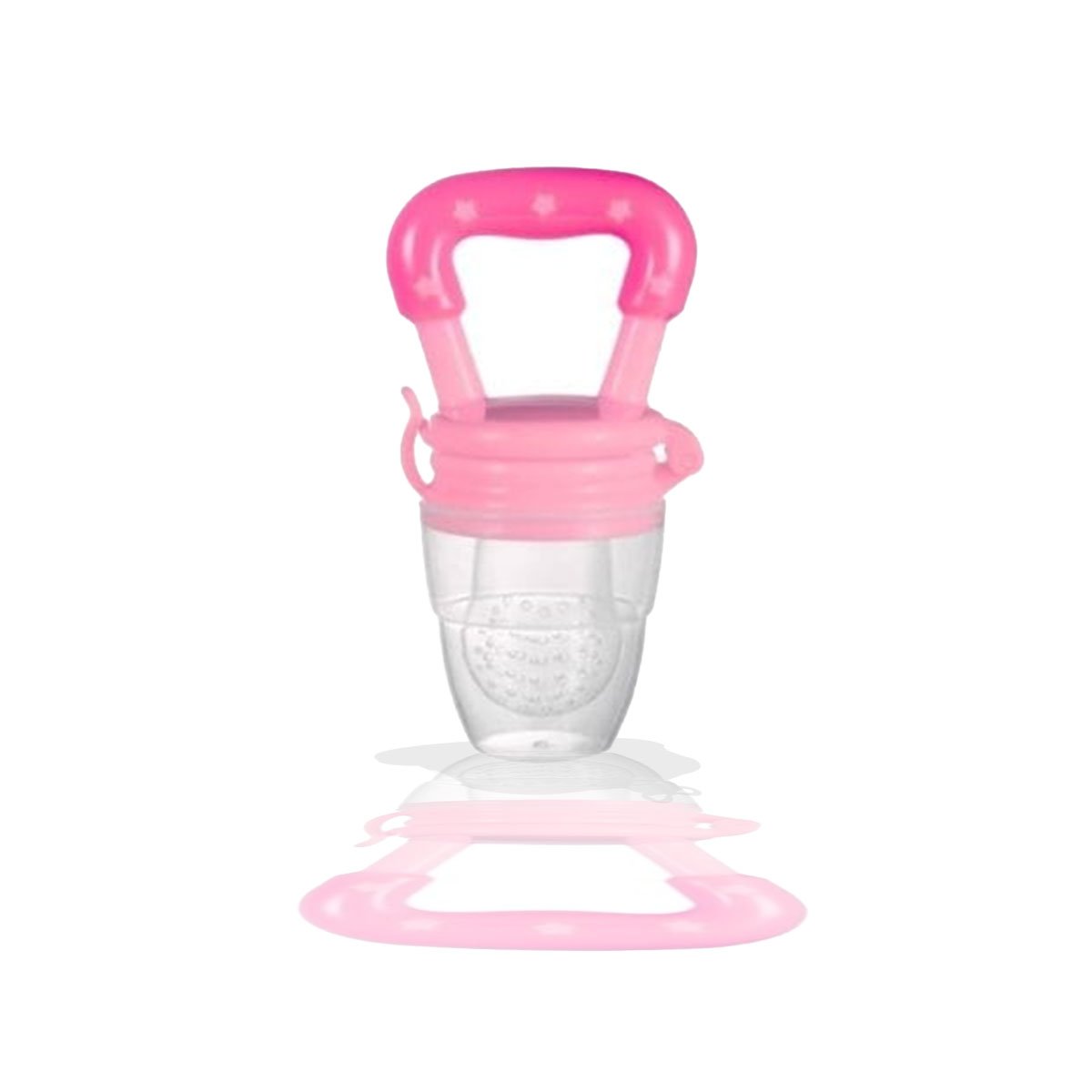 ALIMENTADOR DE USO DIARIO EN COLOR ROSADO CON ESTRELLITAS EN SILICONA Y+LIGAS REGALO - 3