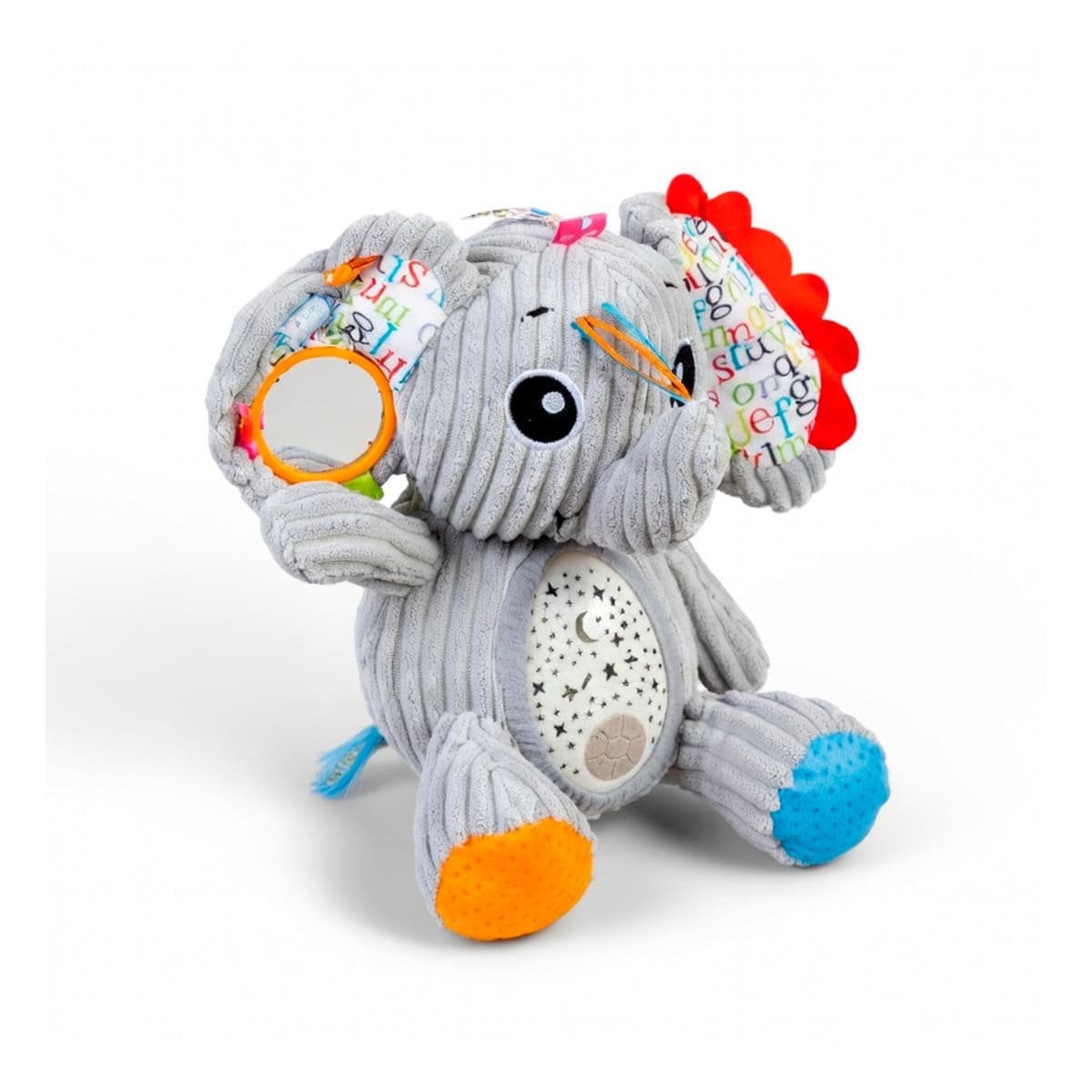 PACK4 FIGURA EN FORMA DE ELEFANTE EN COLOR PLOMO CON SISTEMA PROYECTOR Y+PAPEL REGALO - 3