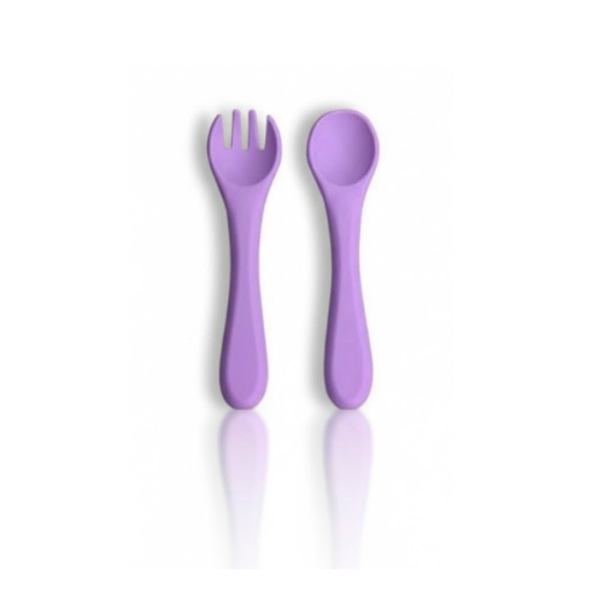 JUEGO EN COLOR MORADO DE CUCHARA Y TENEDOR PARA USO DIARIO Y+LIGAS REGALO - 3