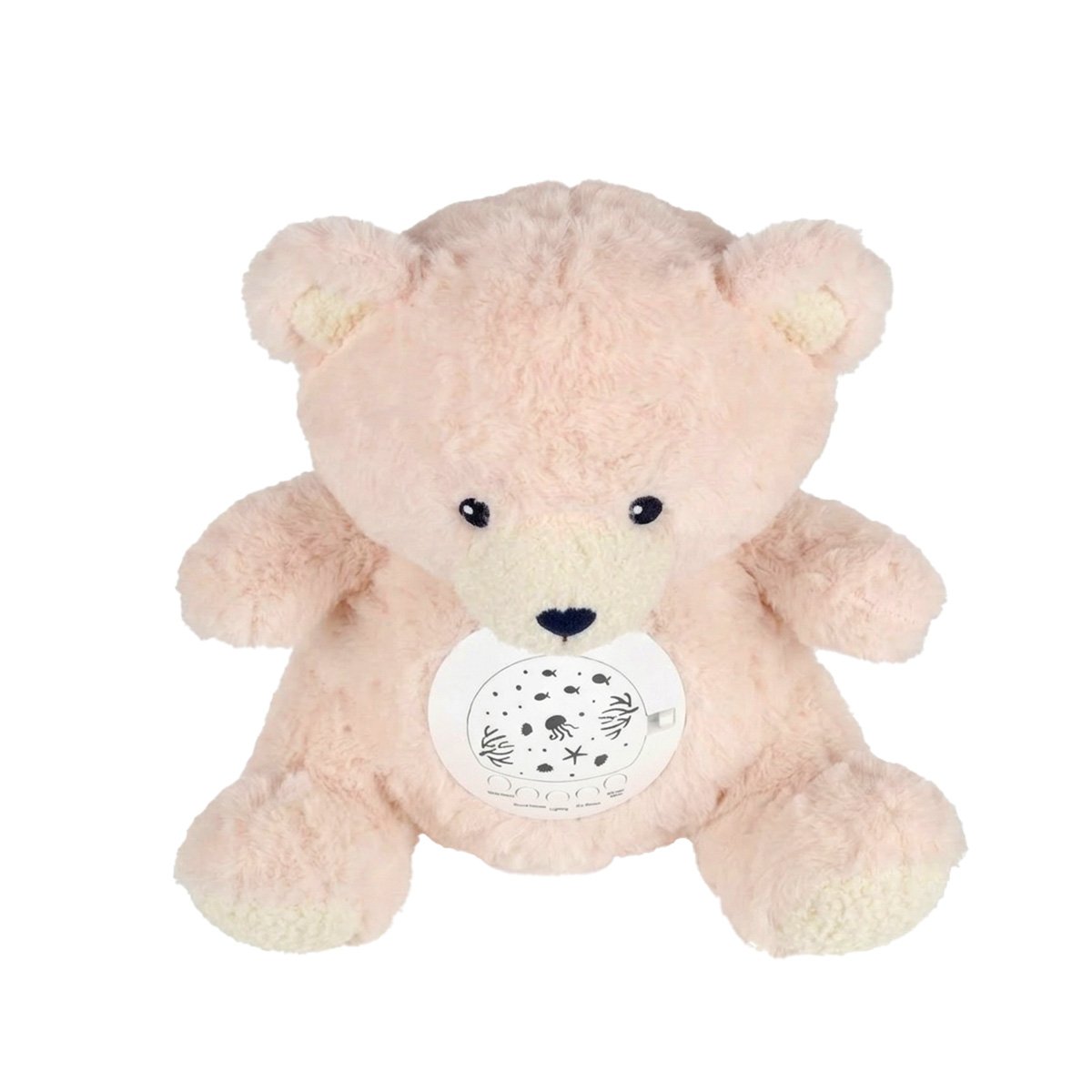 PACK2 PELUCHE EN FORMA DE OSO BEIGE CON PROYECCION DE LUZ Y SONIDO CALMANTE Y+REGALO STICKER - 2