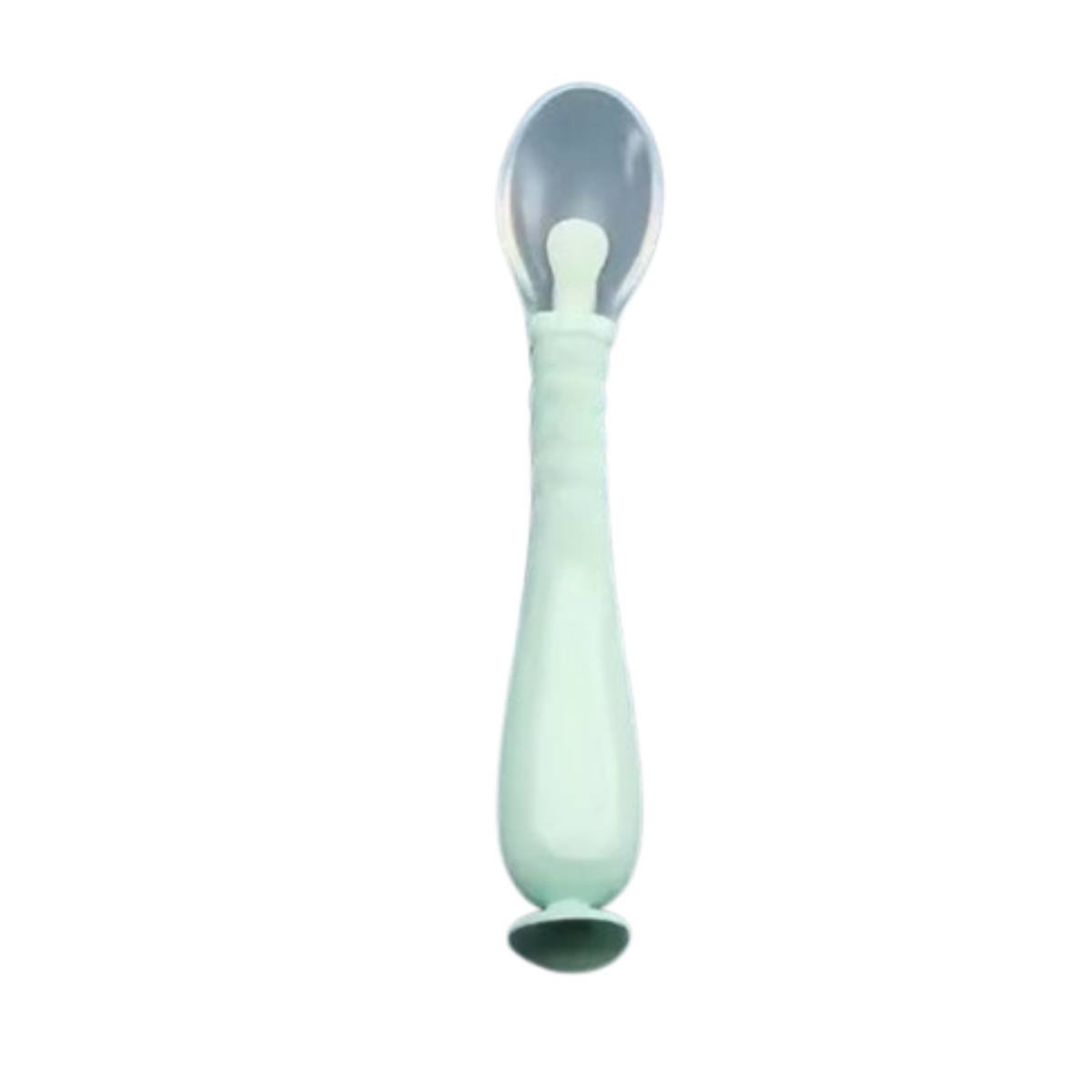 PACK12 JUEGO DE ALIMENTACION VERDE AGUA CON 2 CUCHARAS Y SISTEMA VENTOSA Y+REGALO STICKER - 2