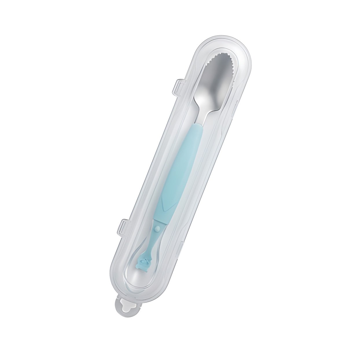 PACK4 CUCHARA EN VERDE AGUA CON SISTEMA DOBLE RASPADOR Y ESTUCHE TRANSPARENTE Y+PAPEL REGALO - 3