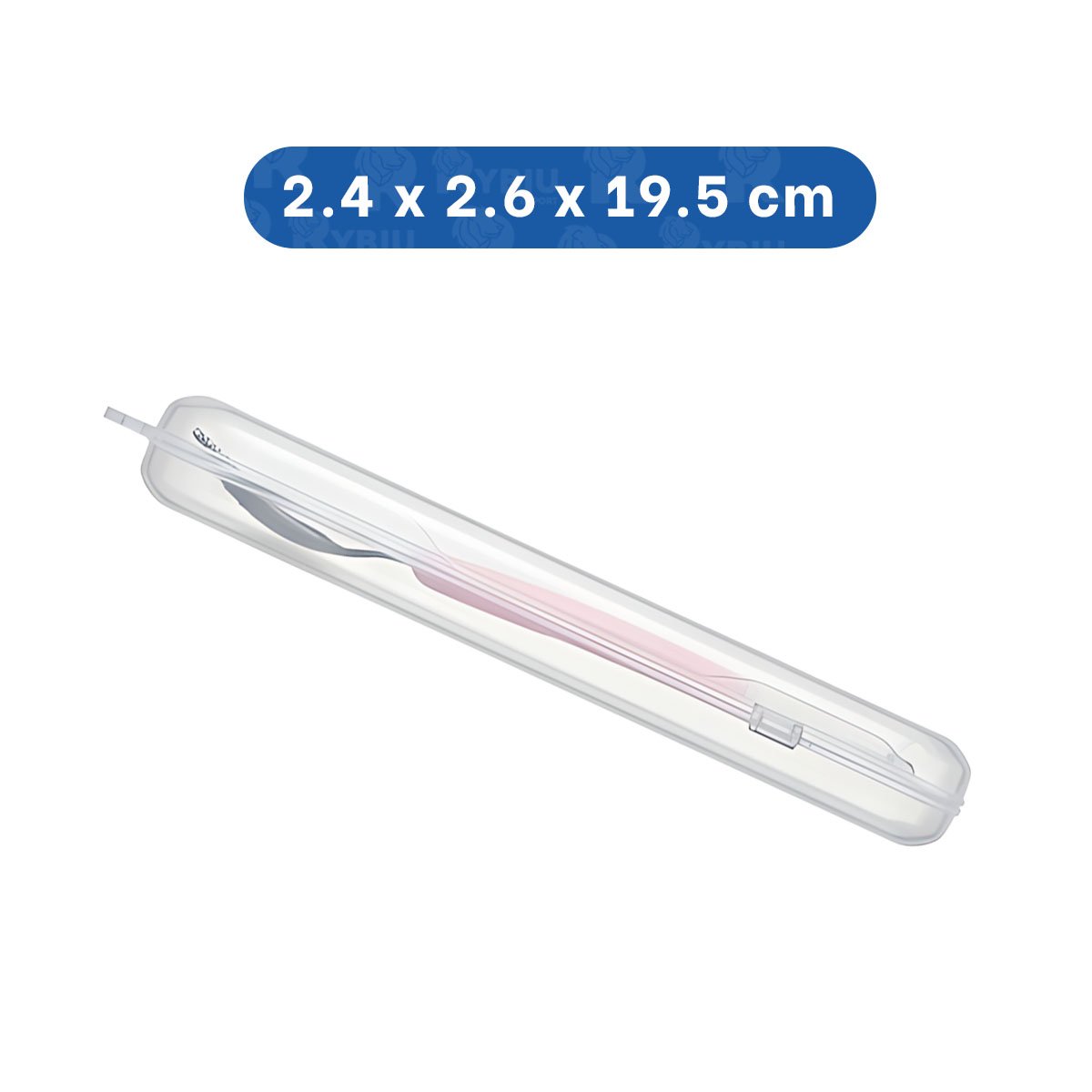PACK6 ACCESORIO RASPADOR DOBLE EN EN COLOR ROSADO CON ESTUCHE TRANSPARENTE Y+REGALO STICKER - 4