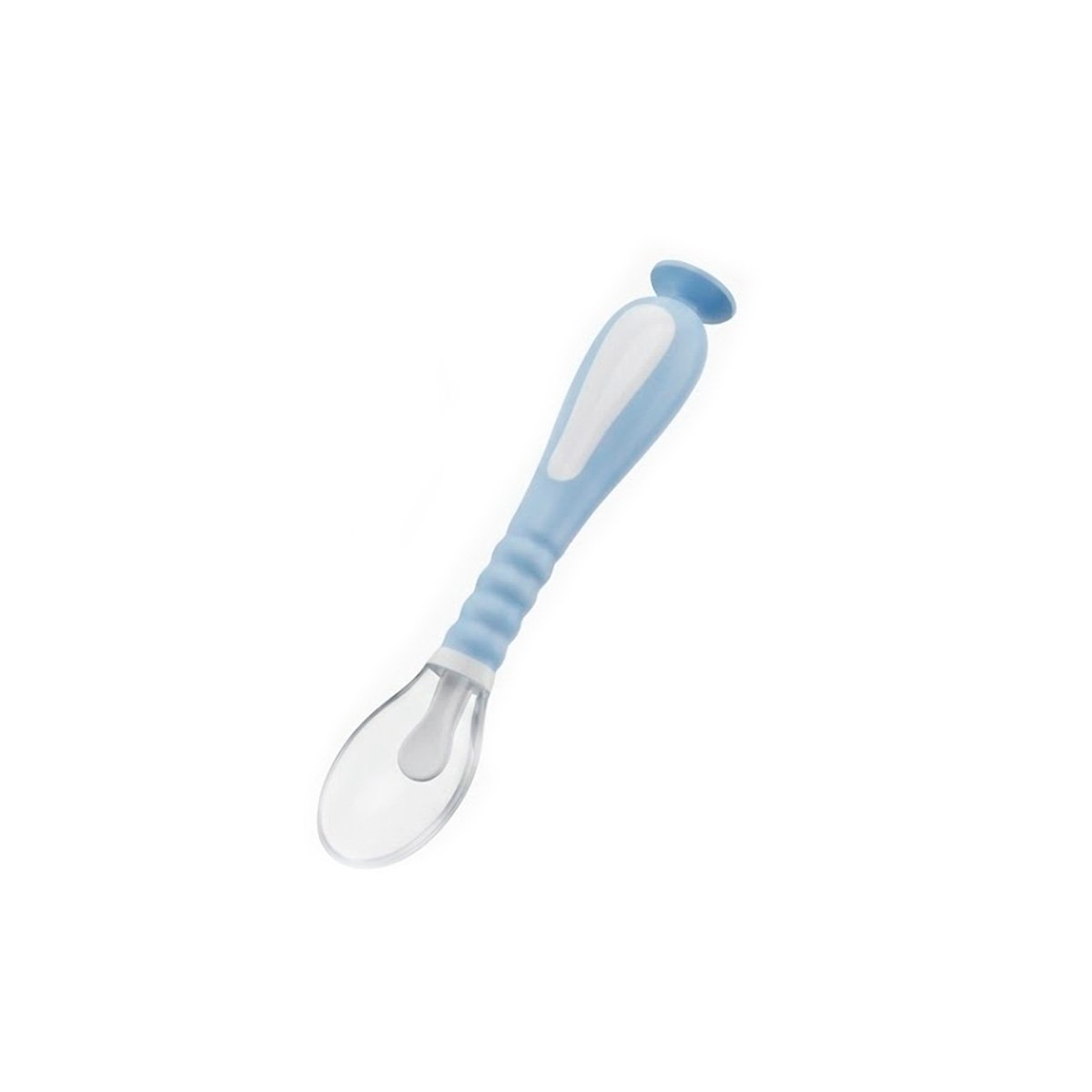 PACK4 UTENSILIO INFANTIL CELESTE CON VENTOSA INFERIOR Y ESTUCHE Y+PAPEL REGALO - 3