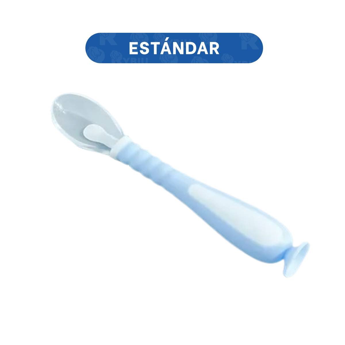 PACK12 JUEGO CELESTE INCLUYE 2 CUCHARAS ERGONOMICAS CON ESTUCHE SEGURO Y+PAPEL REGALO - 4
