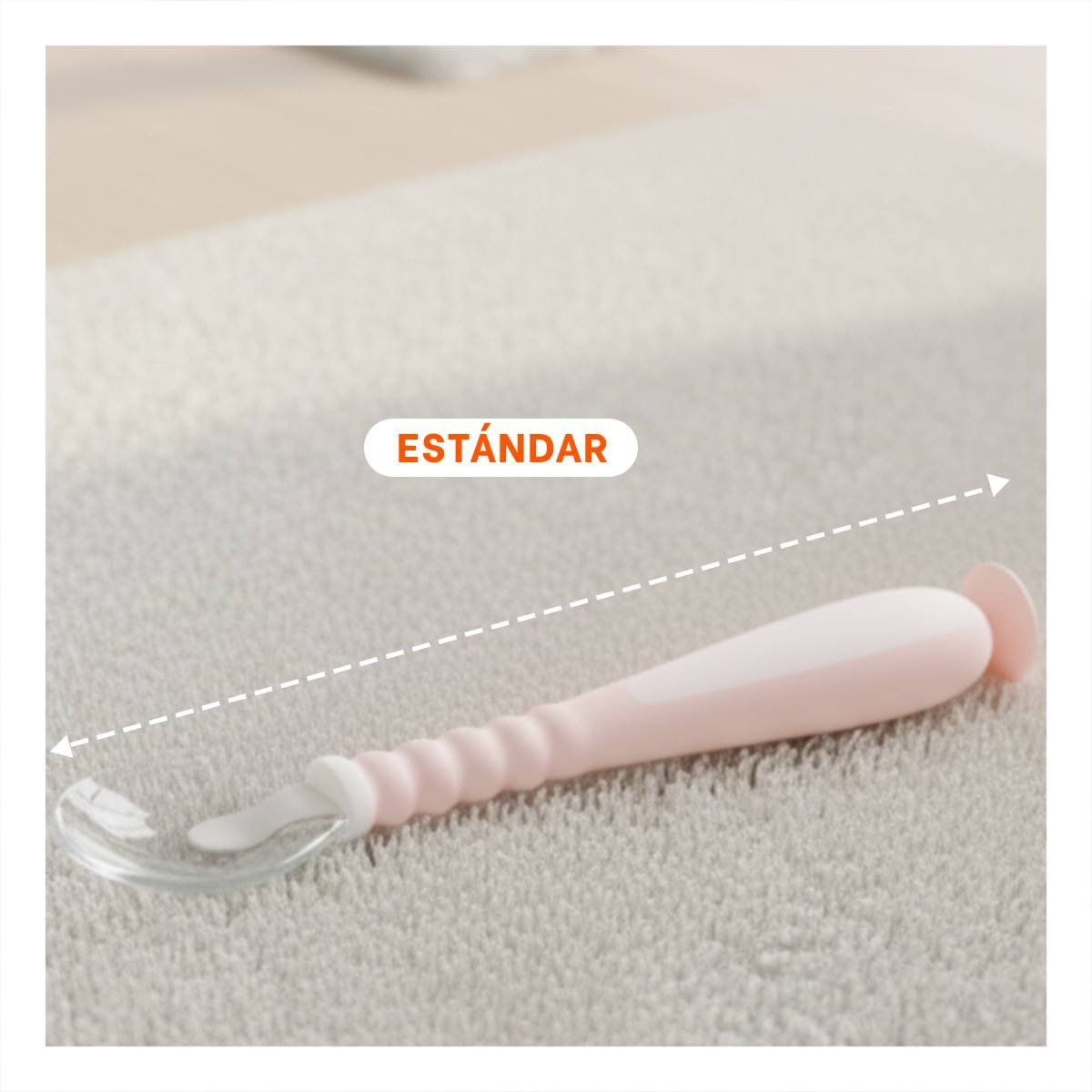 PACK2 CUCHARAS DE ALIMENTACION 2 UNIDADES ROSADO CON ESTUCHE Y SOPORTE VENTOSA - 4