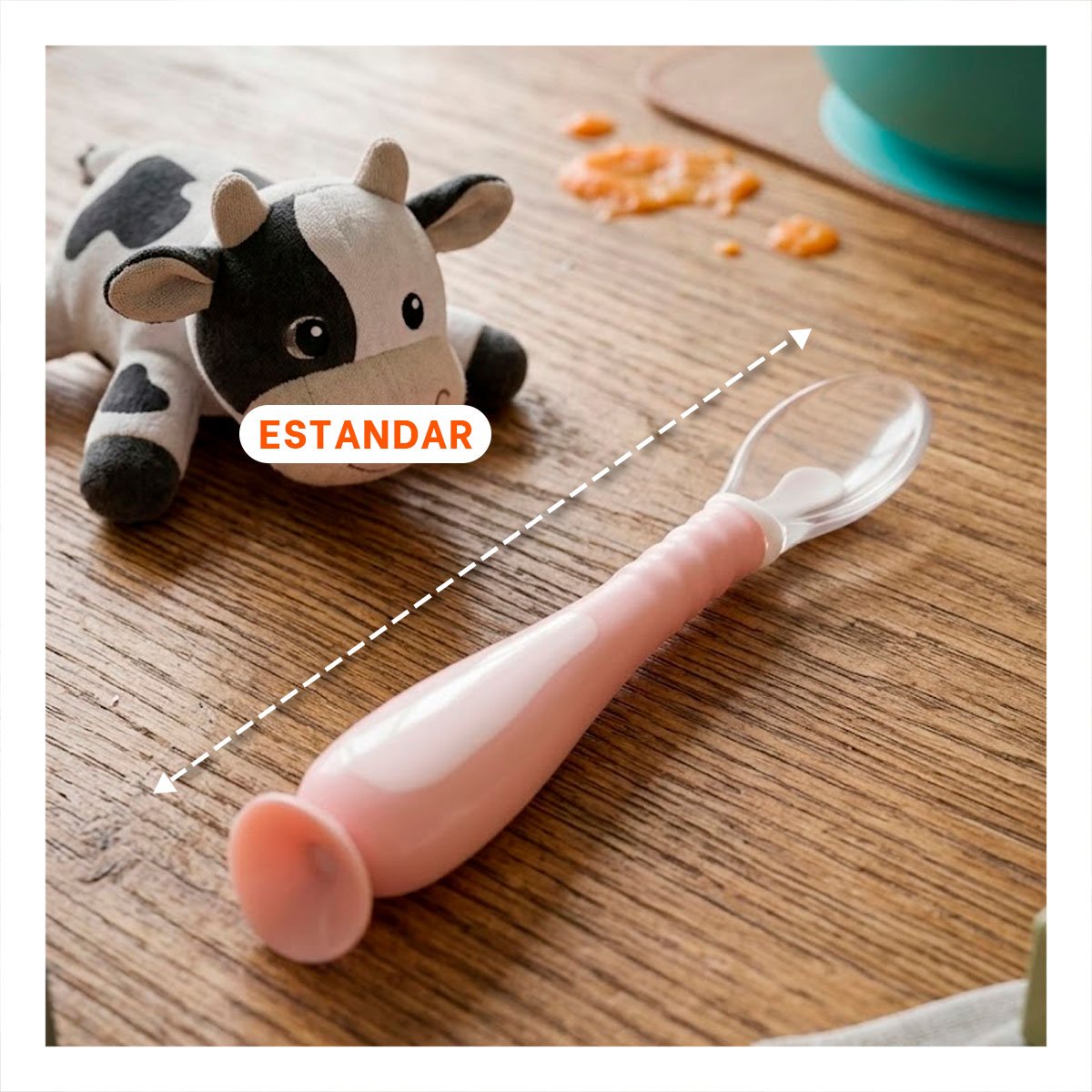 PACK2 CUCHARA ROSADO CON VENTOSA ESTABLE INCLUYE ESTUCHE PARA ALIMENTACION - 4